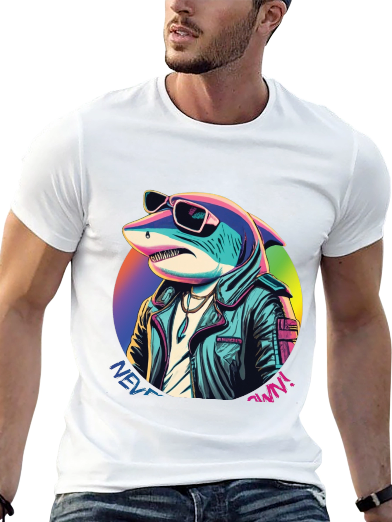 Retro Shark T-Shirt - Never Own!