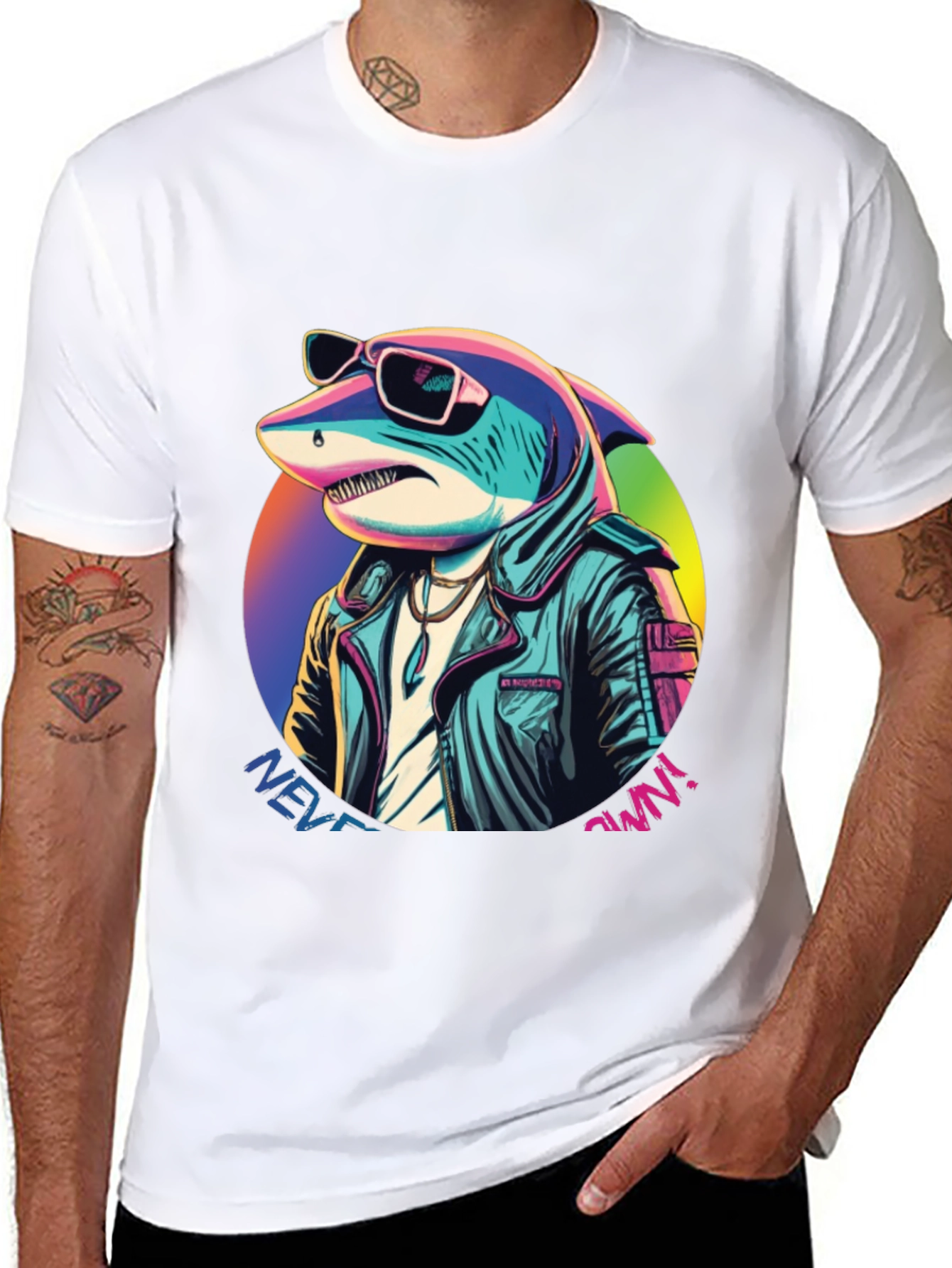 Retro Shark T-Shirt - Never Own!