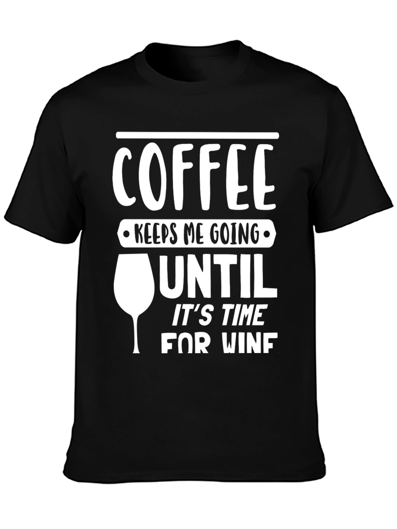 Coffee & Wine Funny Graphic T-Shirt