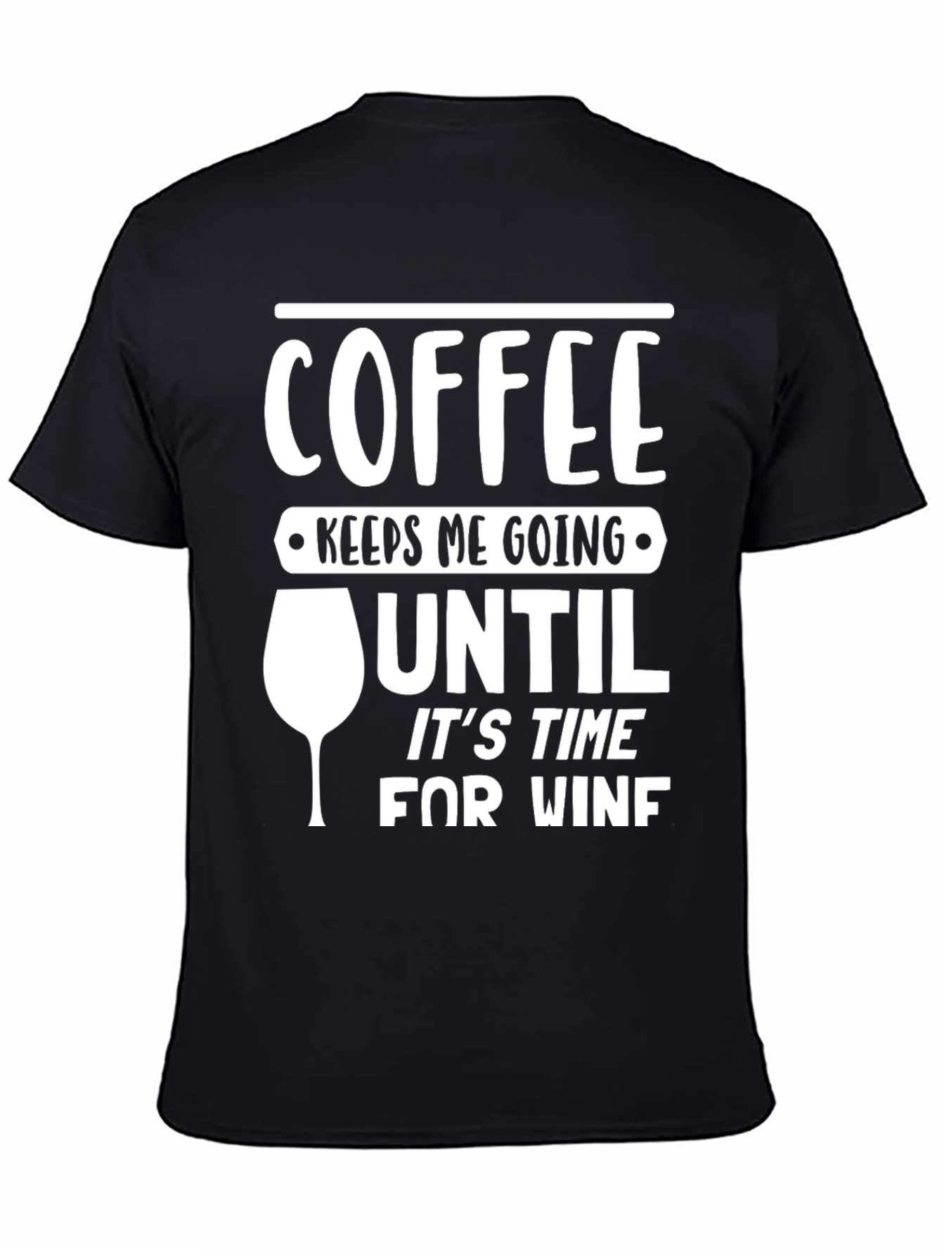 Coffee & Wine Funny Graphic T-Shirt