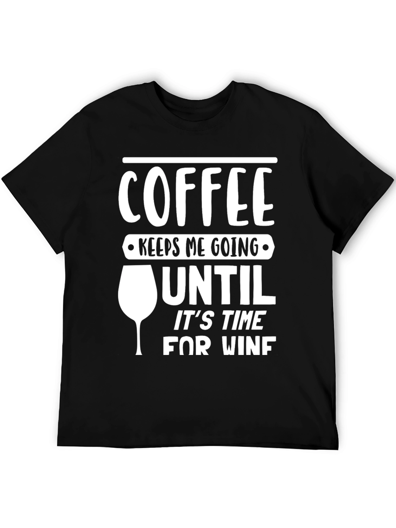 Coffee & Wine Funny Graphic T-Shirt