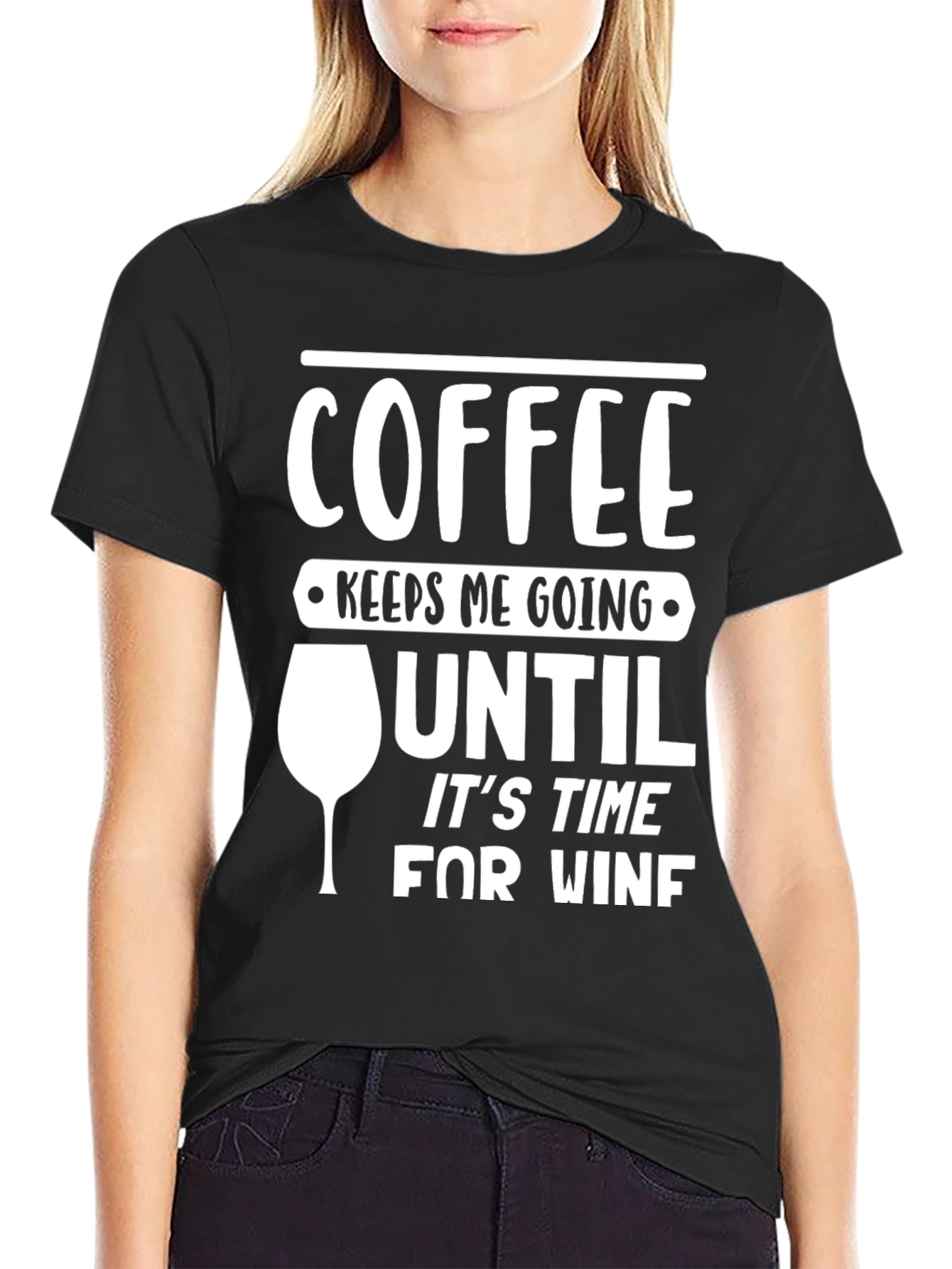 Coffee & Wine Funny Graphic T-Shirt