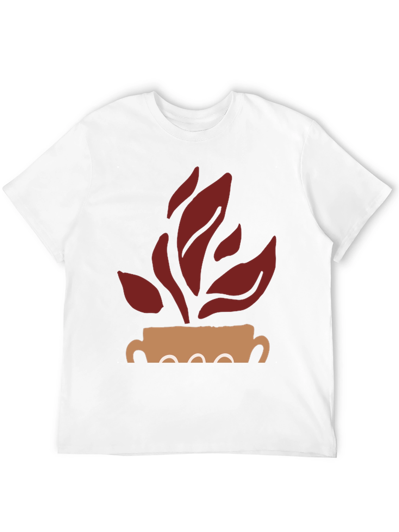 Modern Plant Graphic Tee - Casual Style