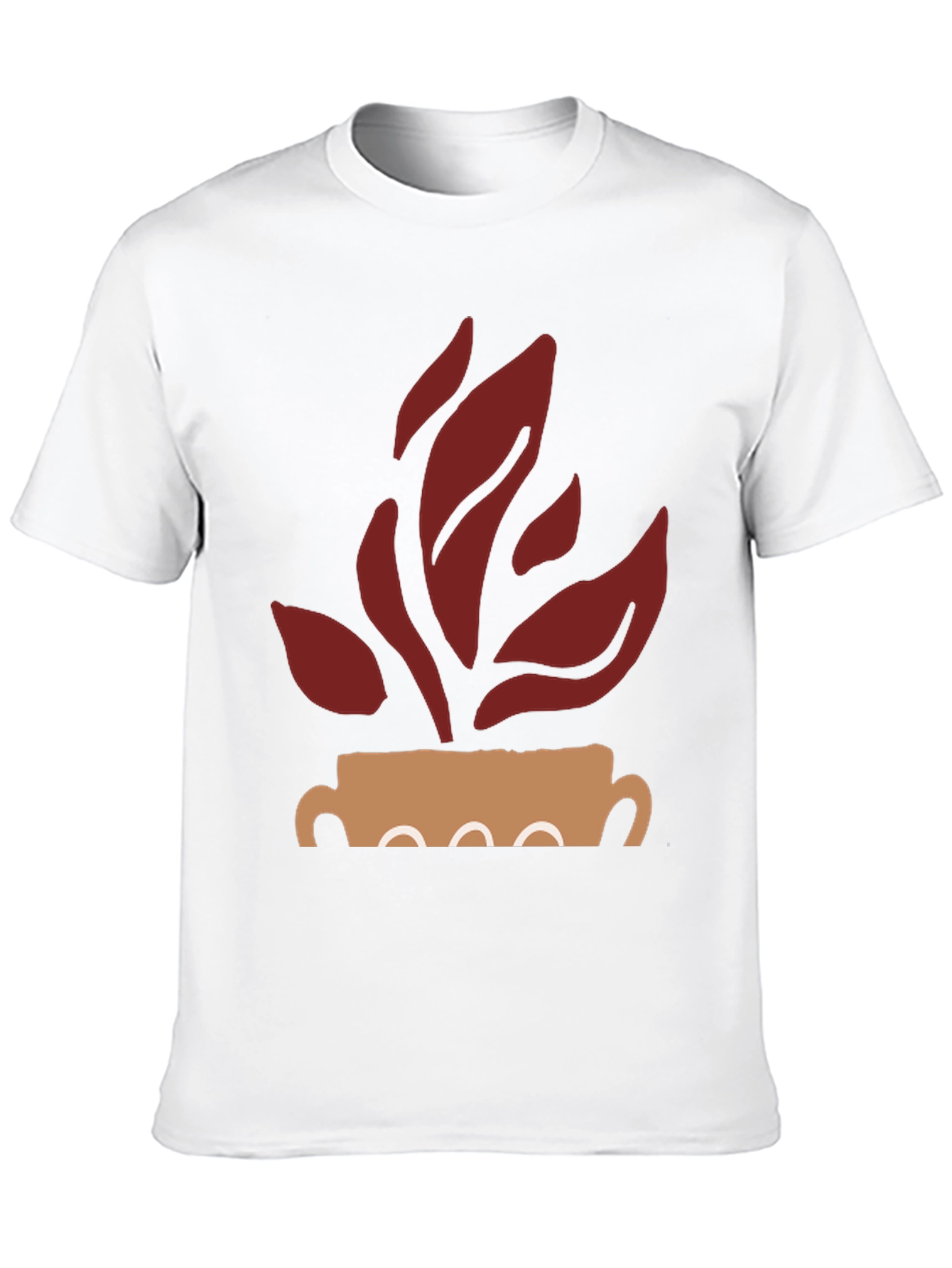 Modern Plant Graphic Tee - Casual Style