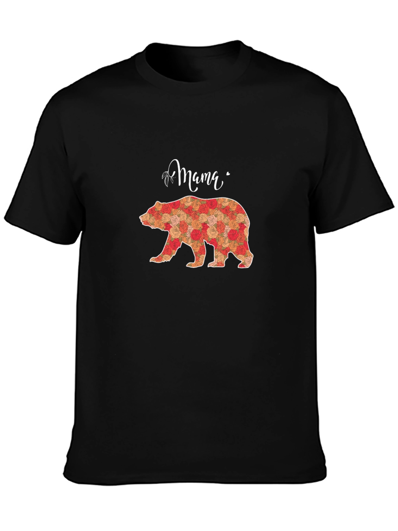 Mama Bear Floral Print T-Shirt