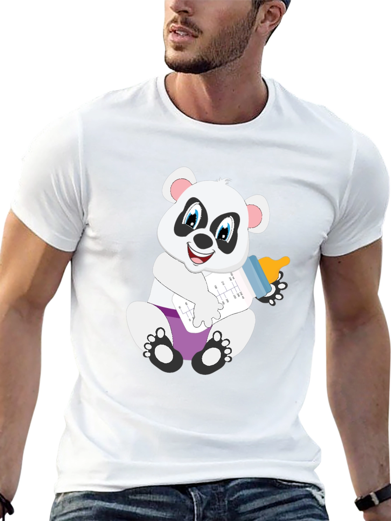 Panda Baby Bottle T-Shirt