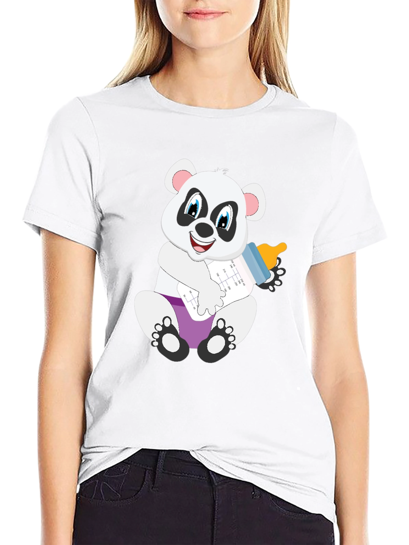 Panda Baby Bottle T-Shirt