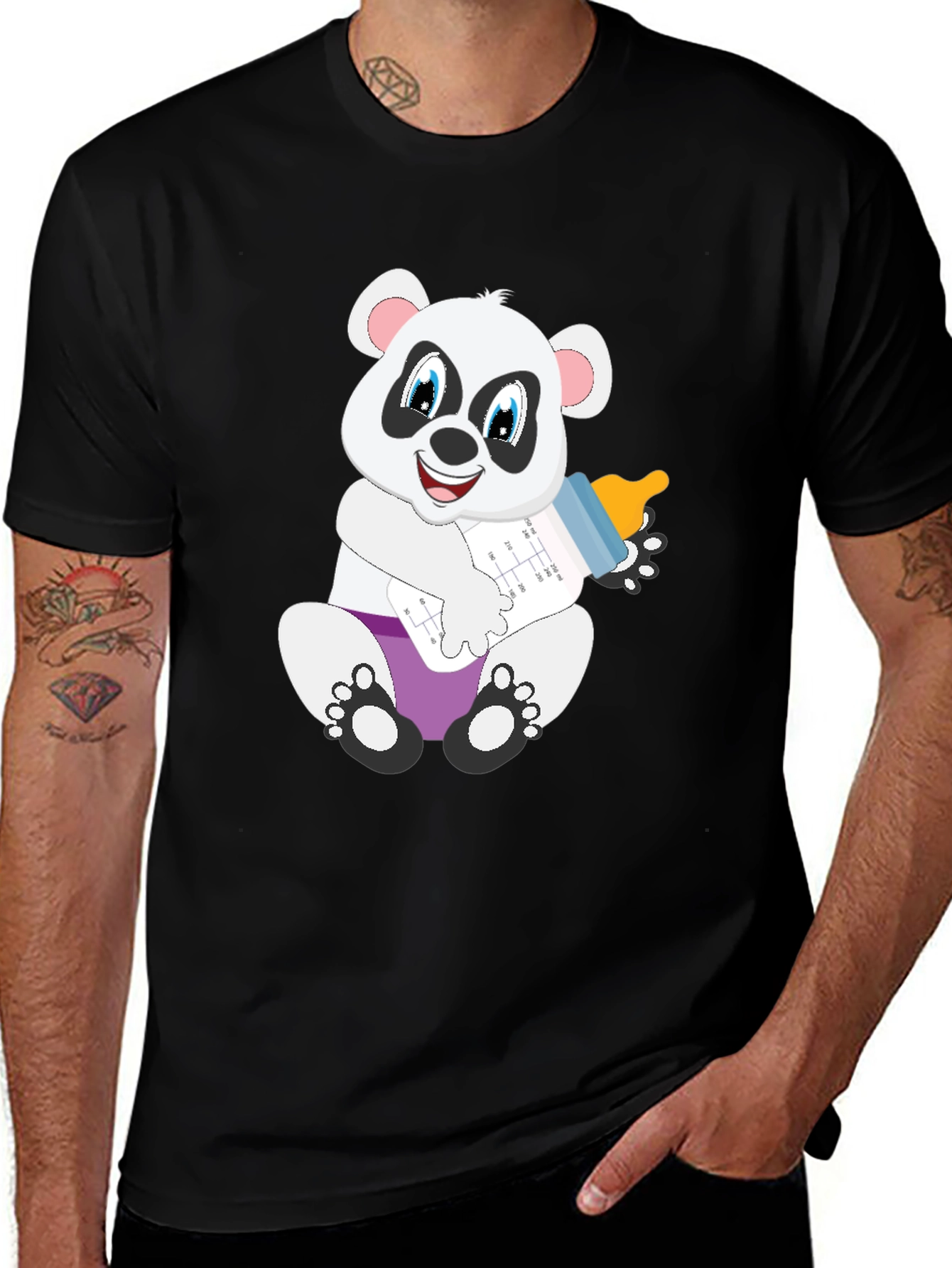 Panda Baby Bottle T-Shirt