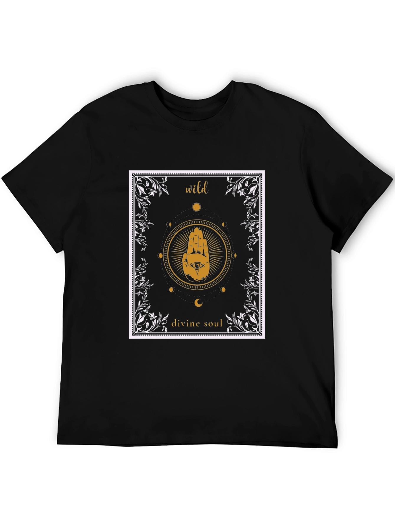 Wild Divine Soul Graphic Tee - Unisex Black T-Shirt