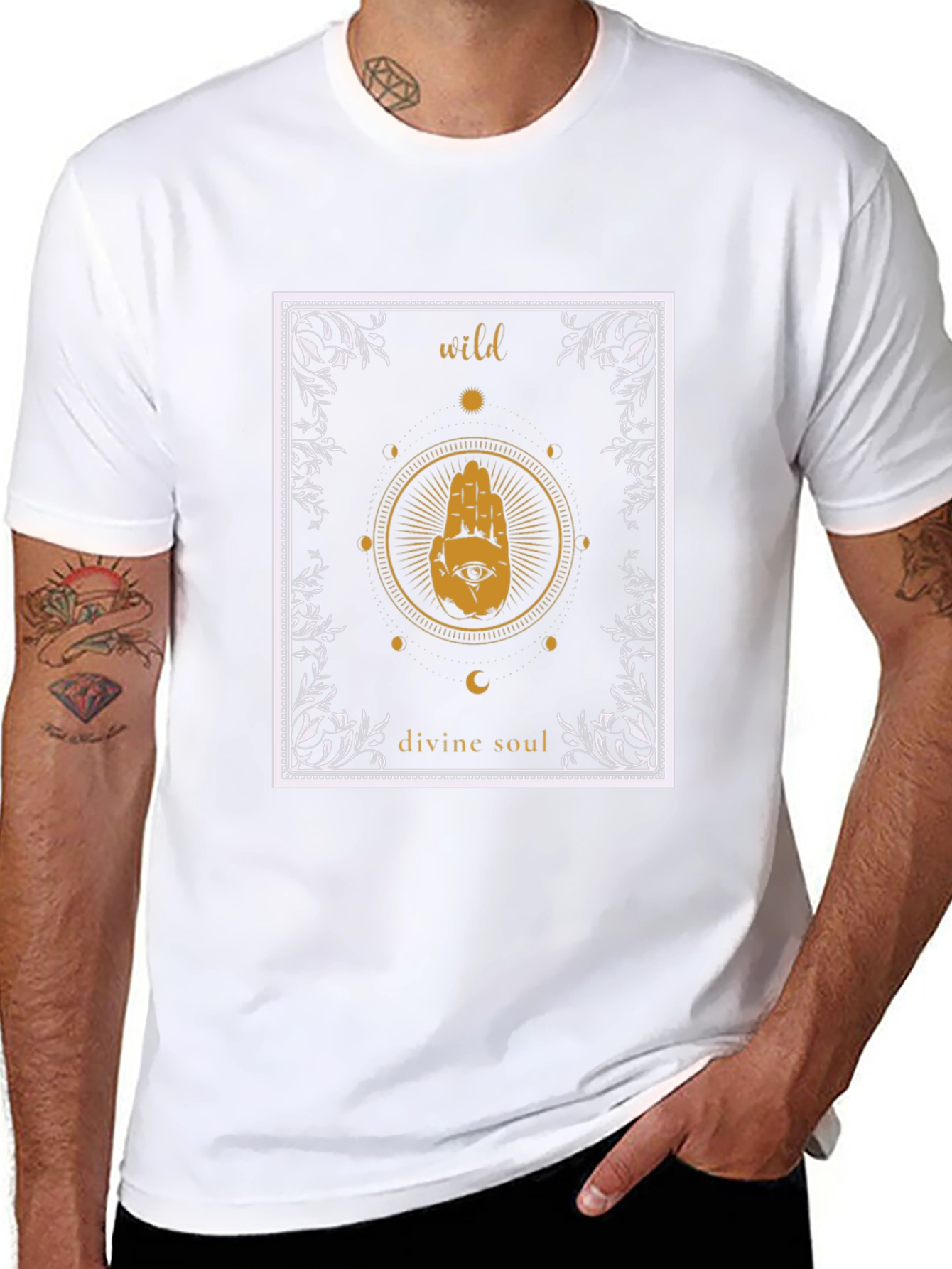 Wild Divine Soul Graphic Tee - Unisex Black T-Shirt