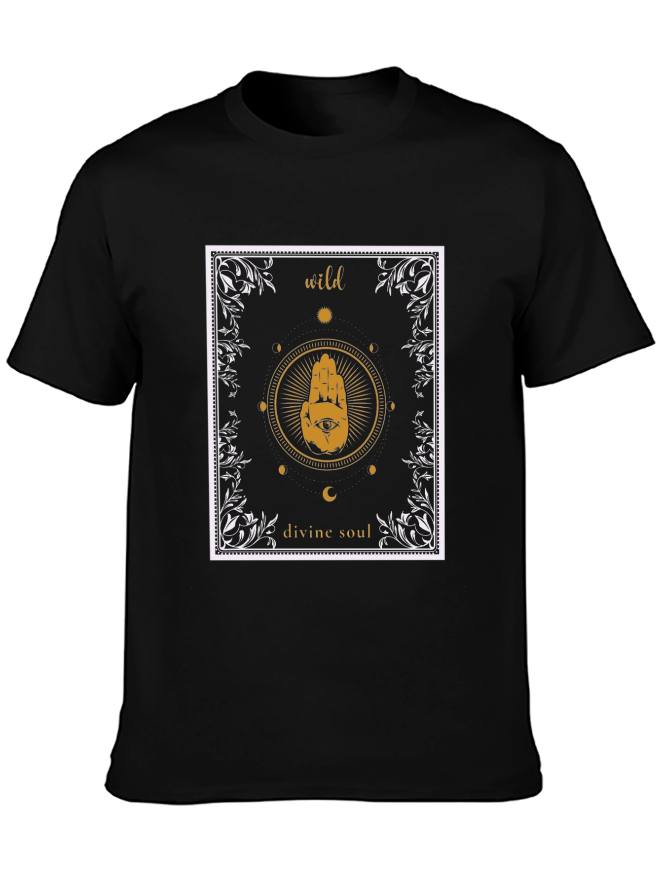 Wild Divine Soul Graphic Tee - Unisex Black T-Shirt