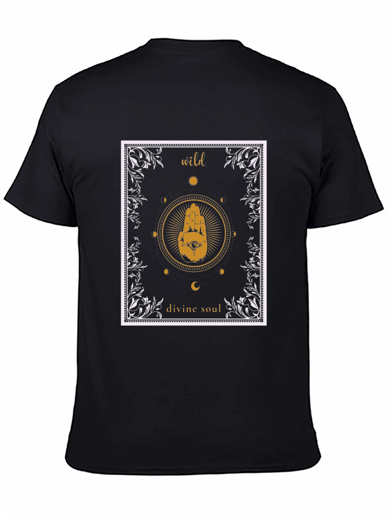 Wild Divine Soul Graphic Tee - Unisex Black T-Shirt