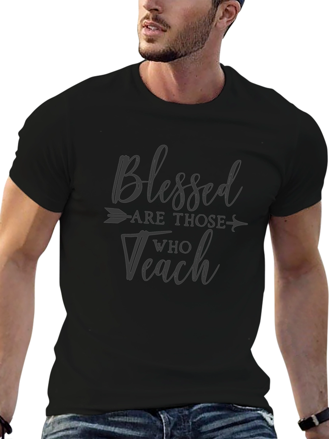 Blessed Are Those Who Teach Black T-Shirt