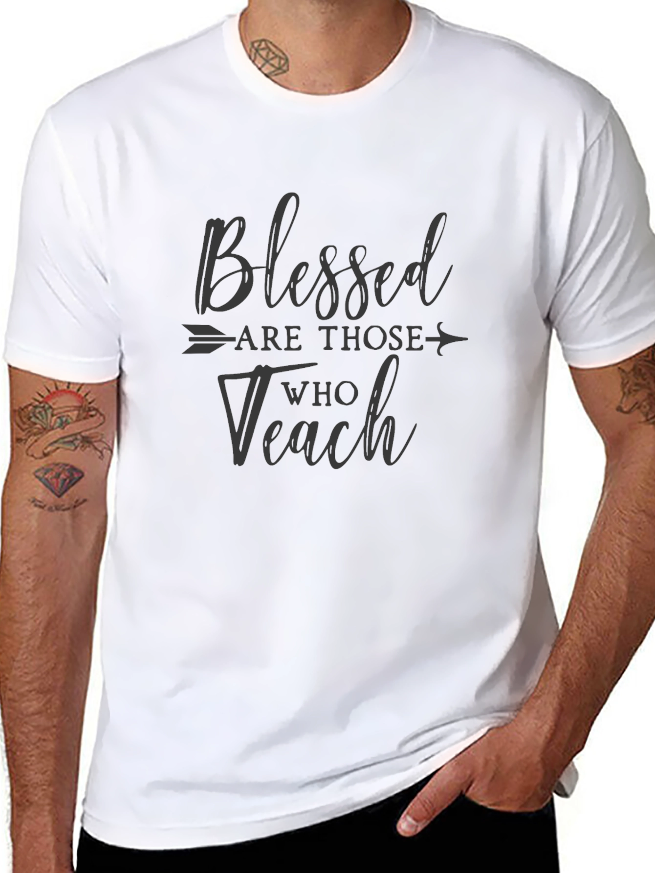 Blessed Are Those Who Teach Black T-Shirt
