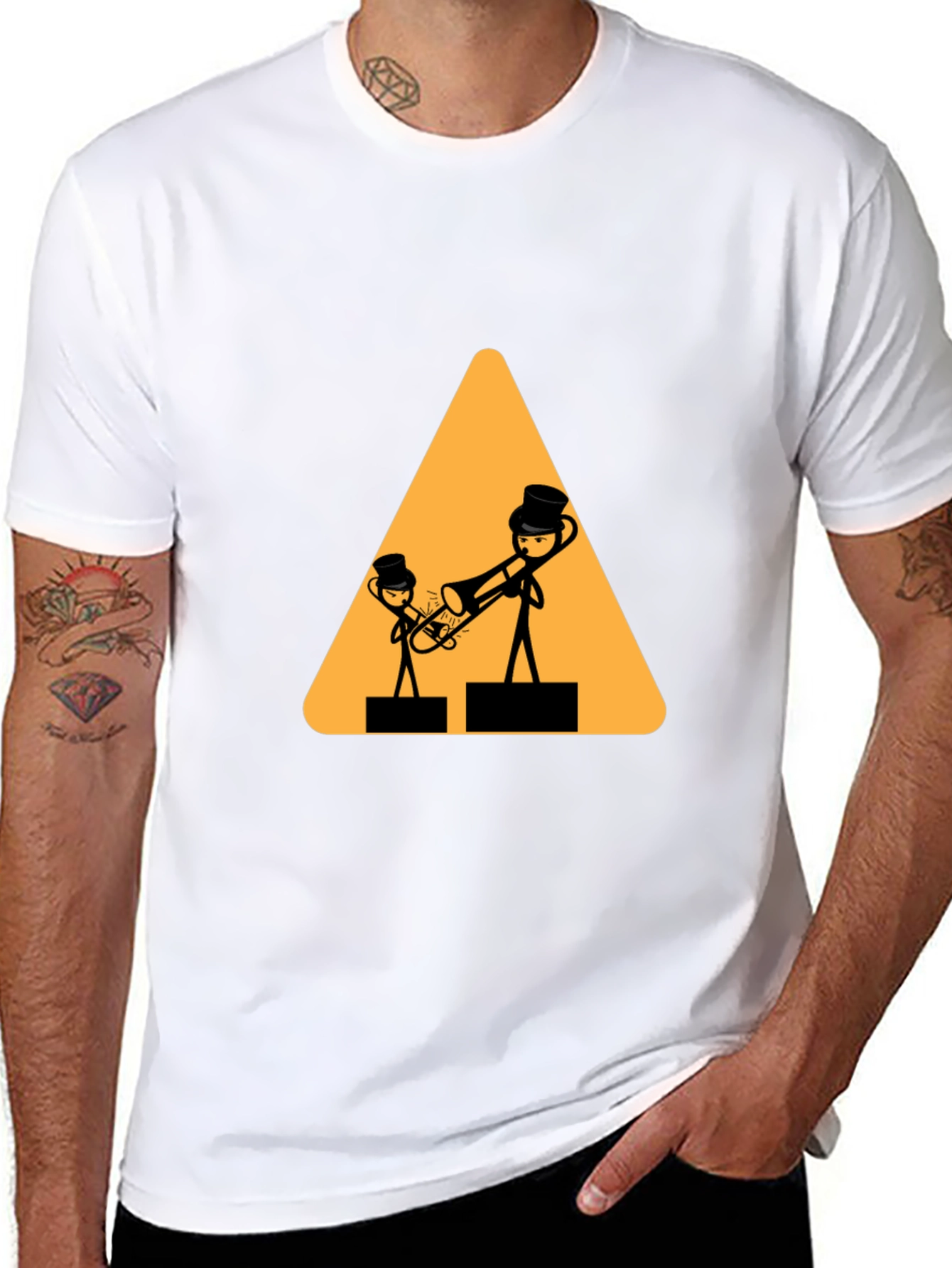 Musical Stick Figure Graphic Tee