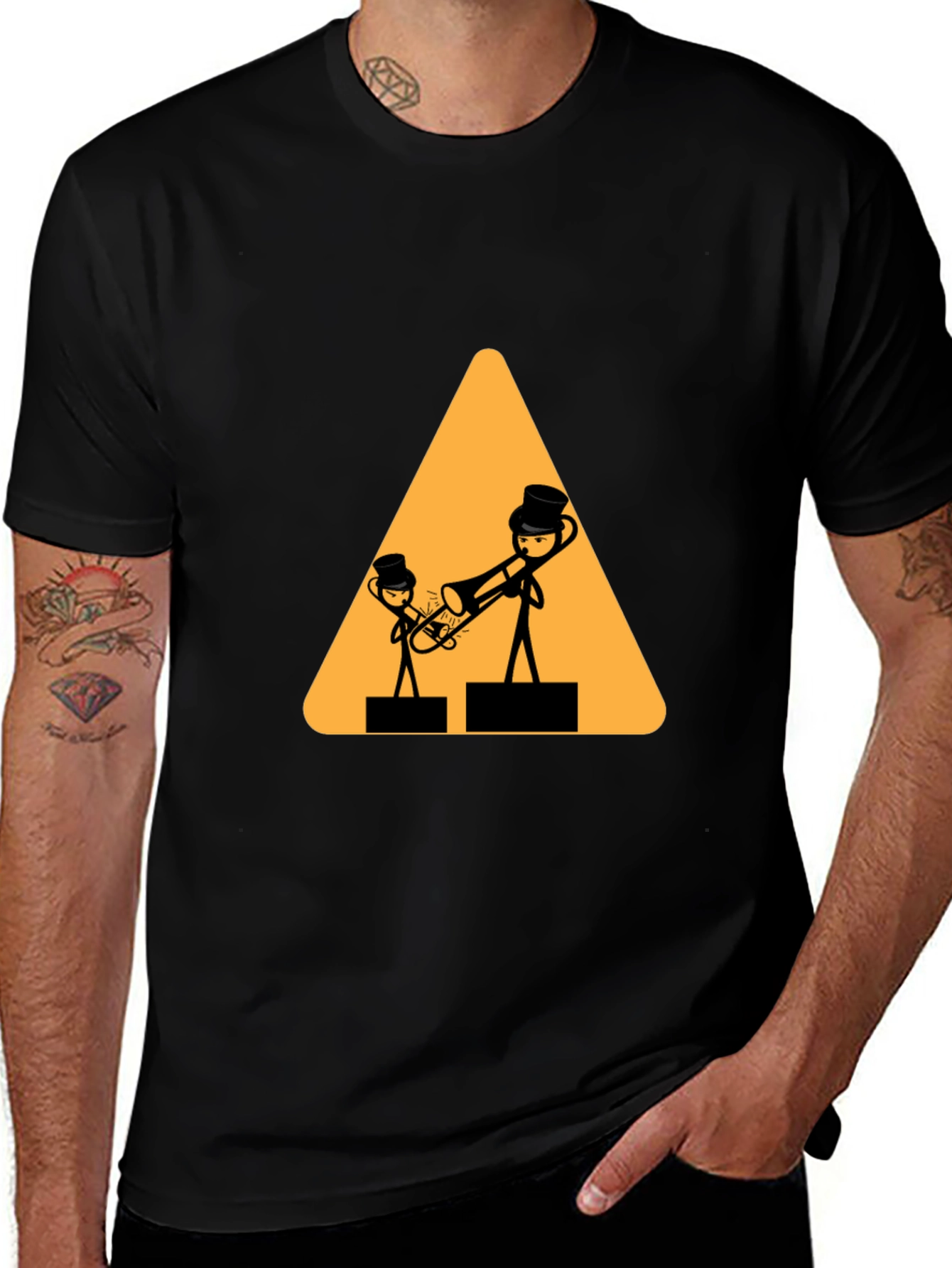 Musical Stick Figure Graphic Tee
