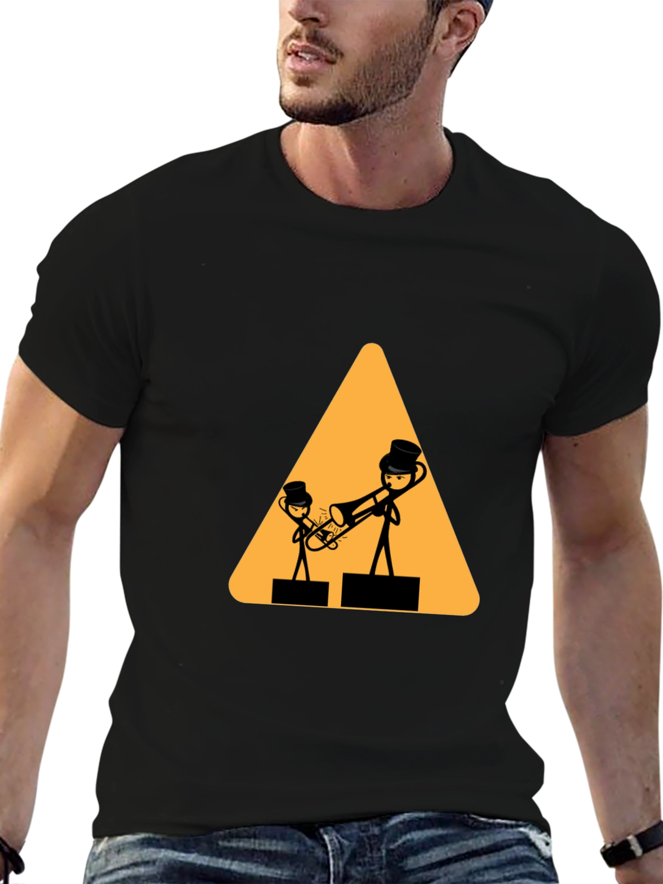 Musical Stick Figure Graphic Tee