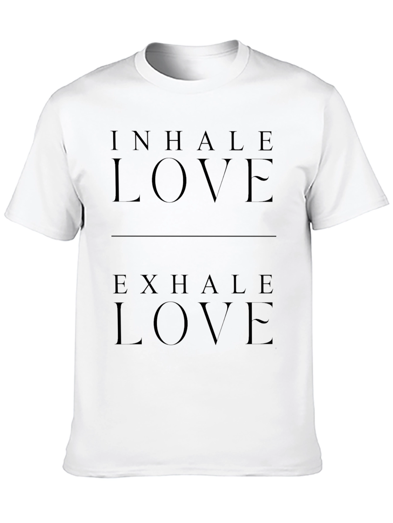 Inhale Exhale Love Black Graphic Tee