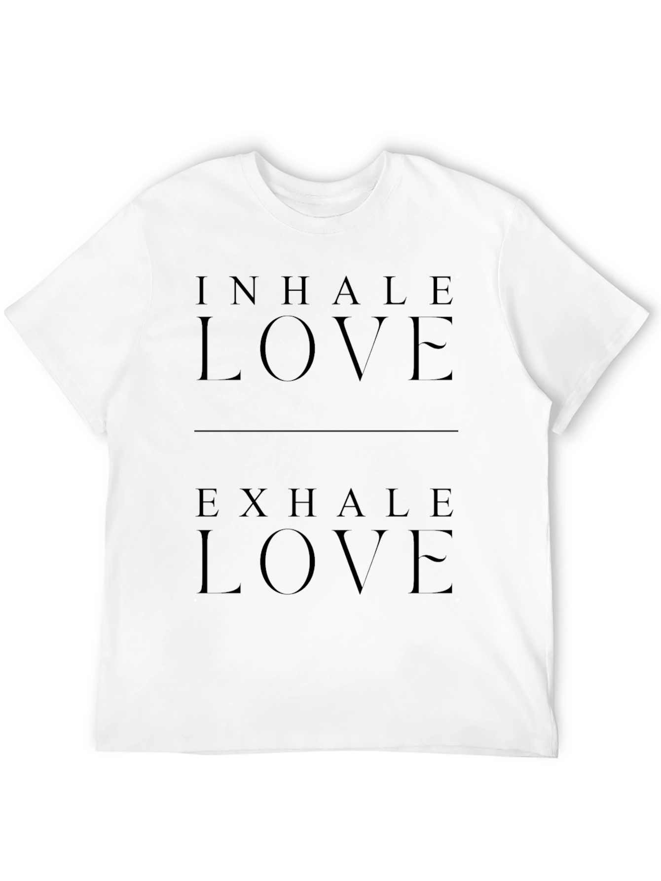 Inhale Exhale Love Black Graphic Tee