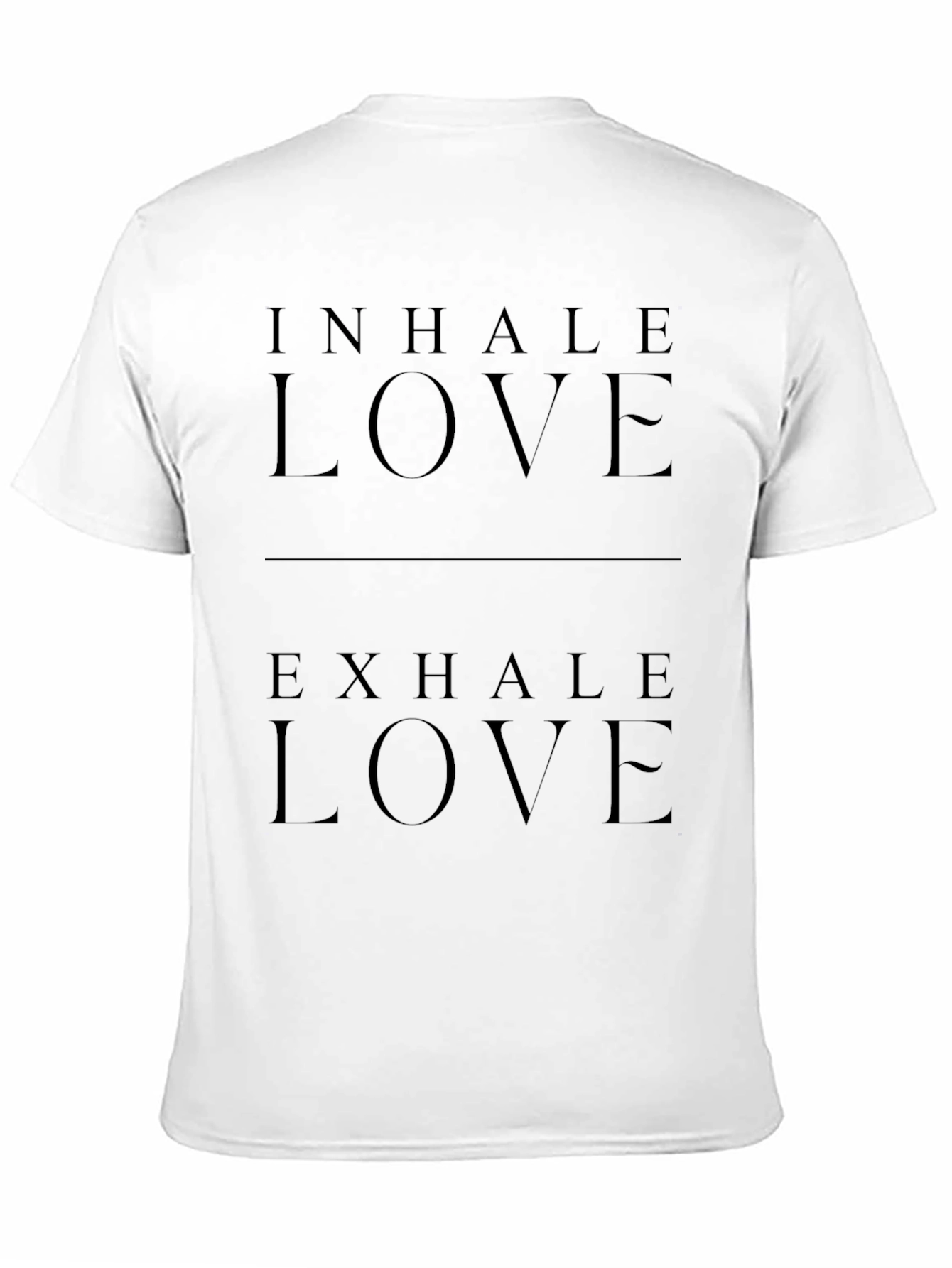 Inhale Exhale Love Black Graphic Tee
