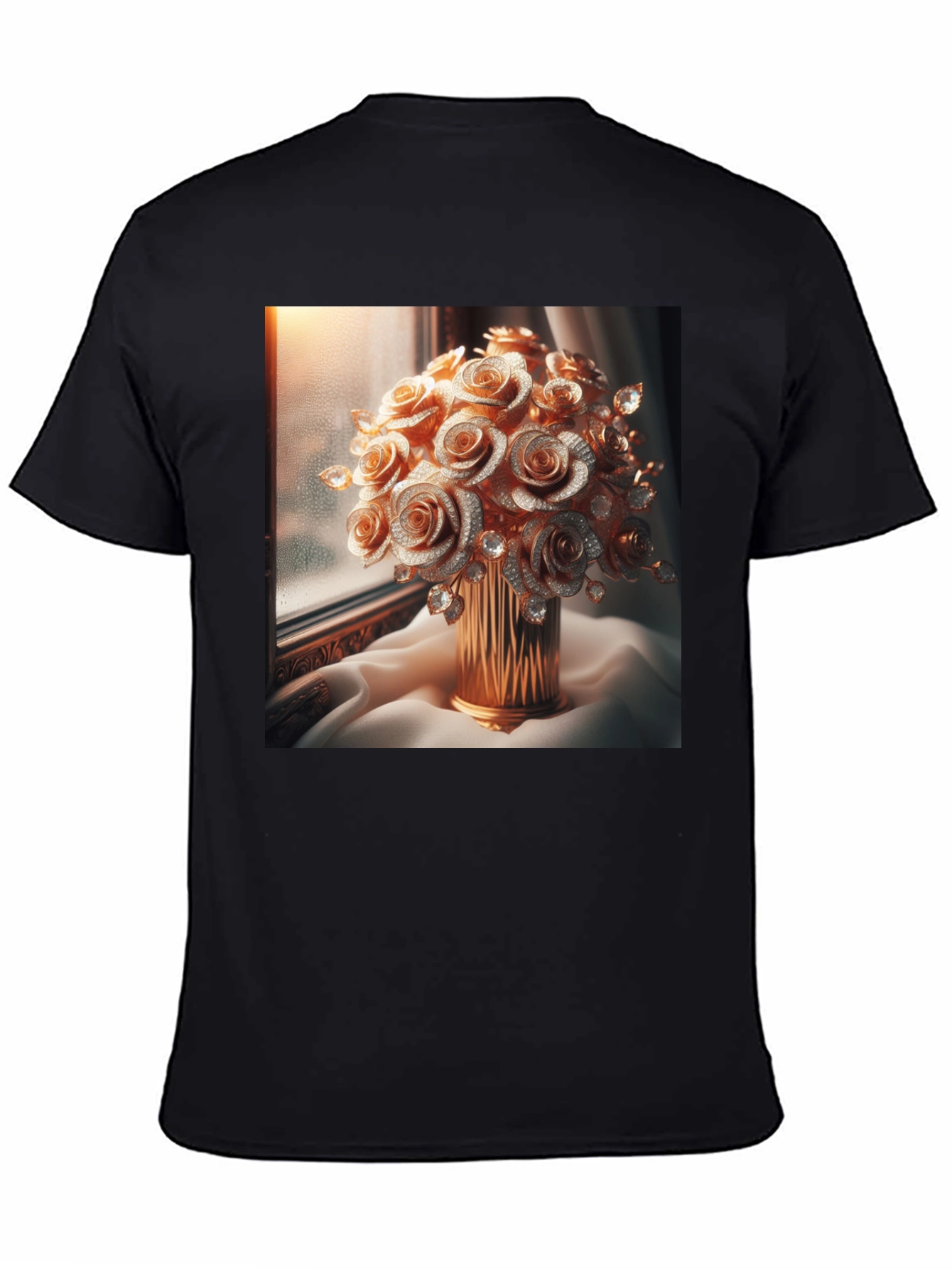 Golden Rose Bouquet Graphic Tee