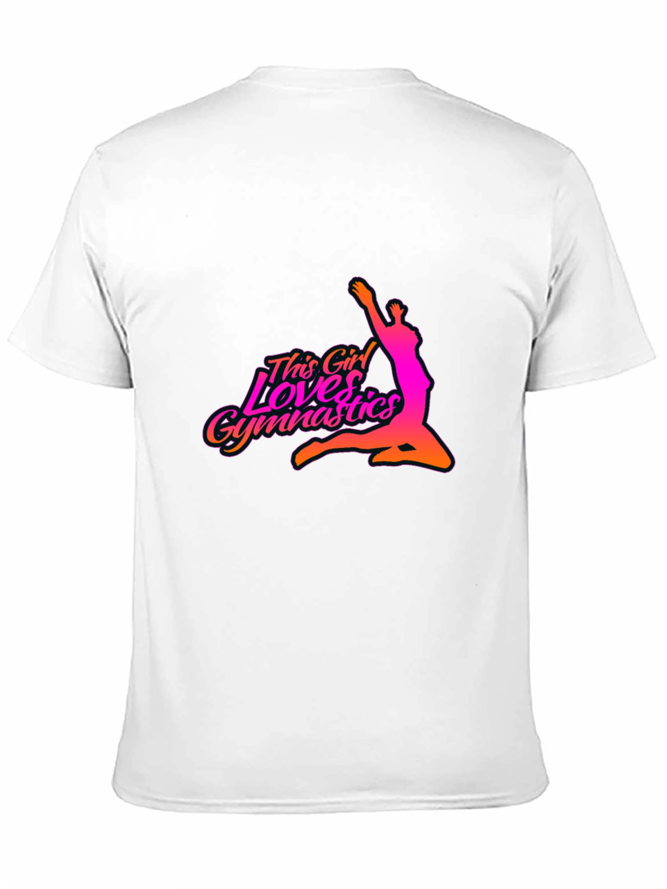 Gymnastics Girl Black T-Shirt
