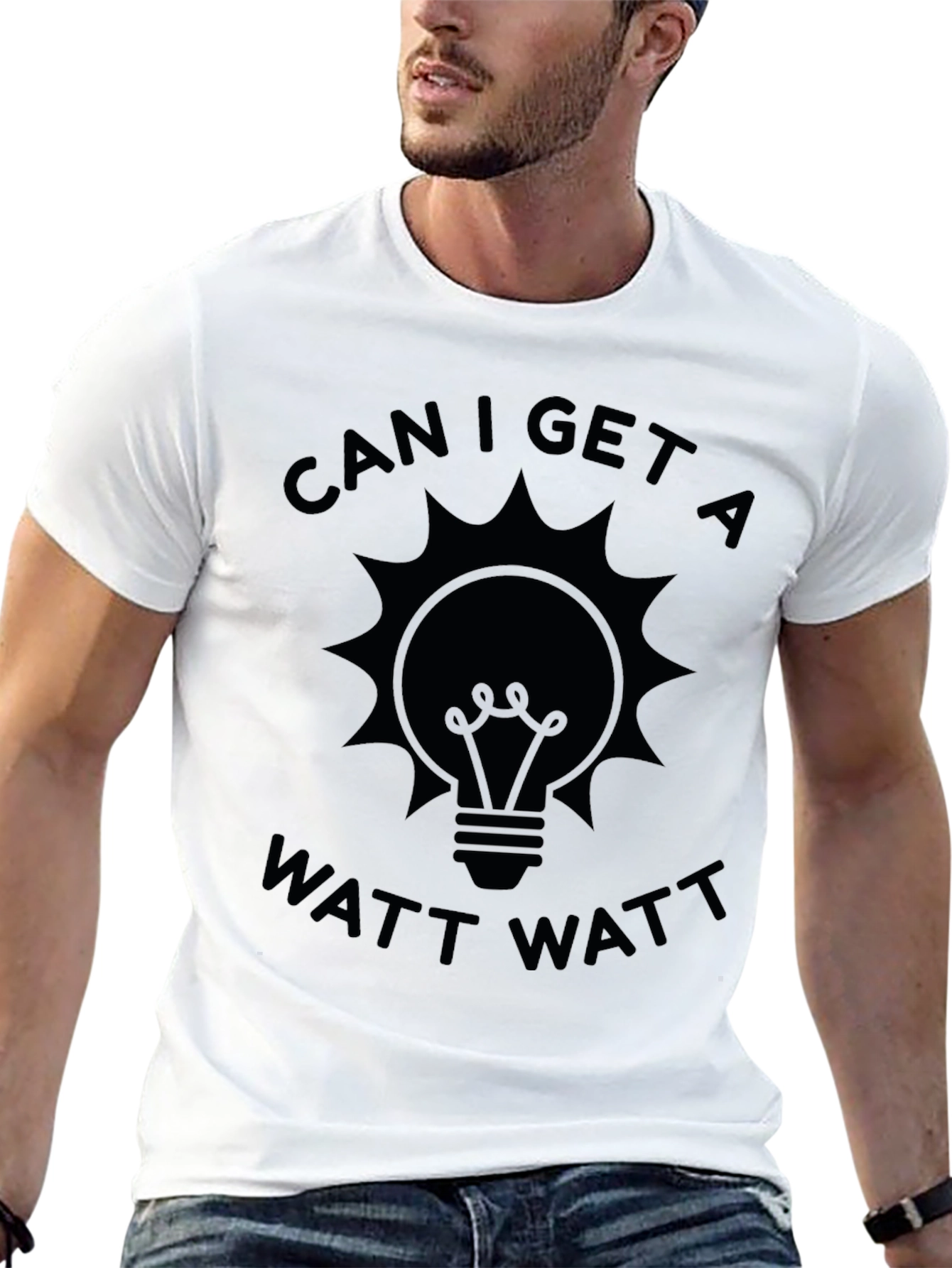 Can I Get A Watt Watt T-Shirt - Black