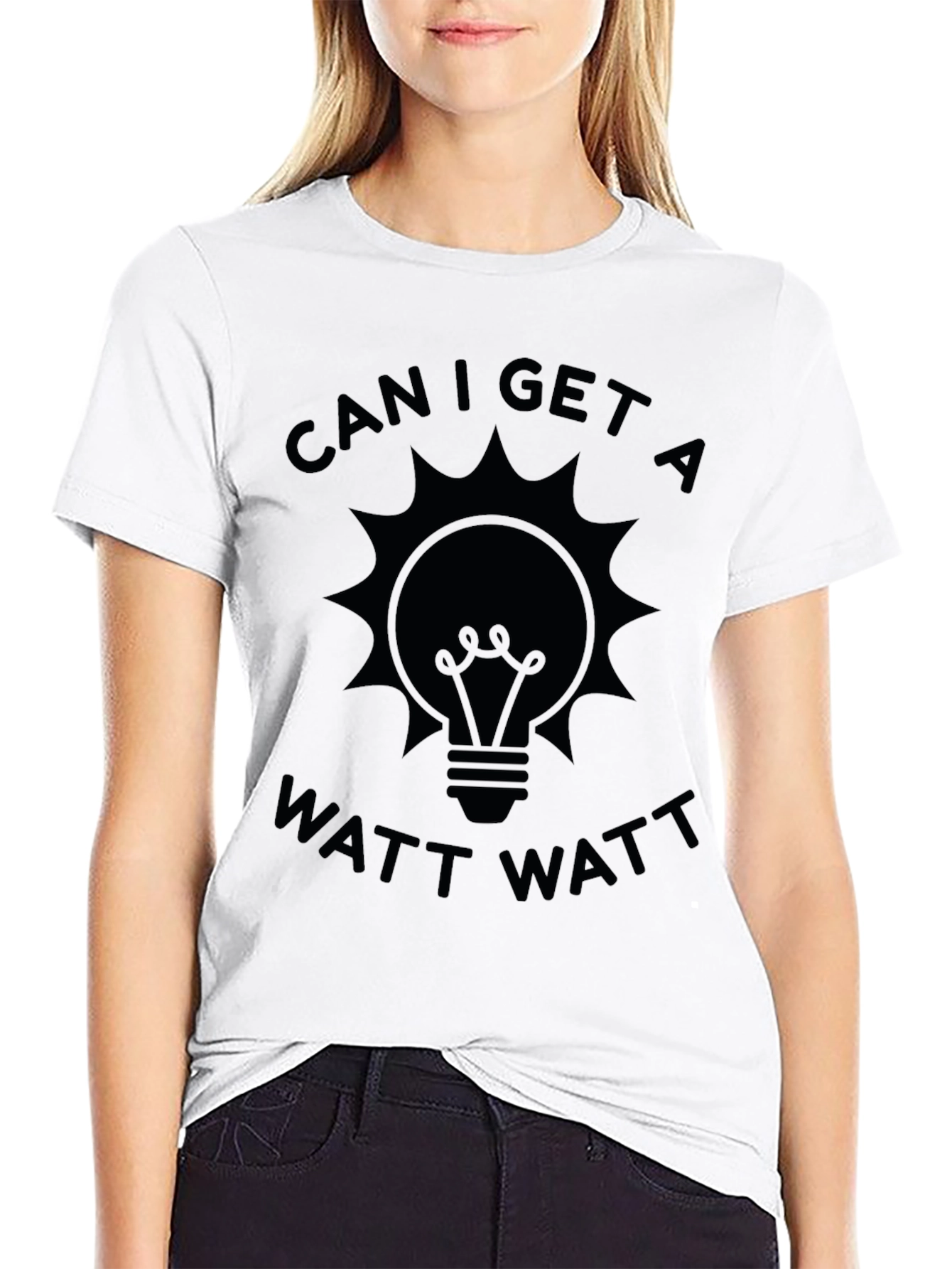 Can I Get A Watt Watt T-Shirt - Black
