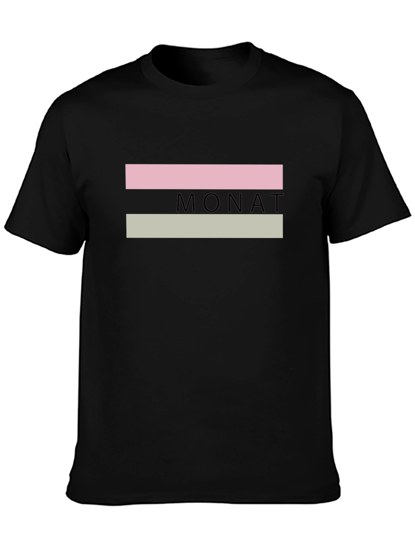 Monat Graphic T-Shirt - Black