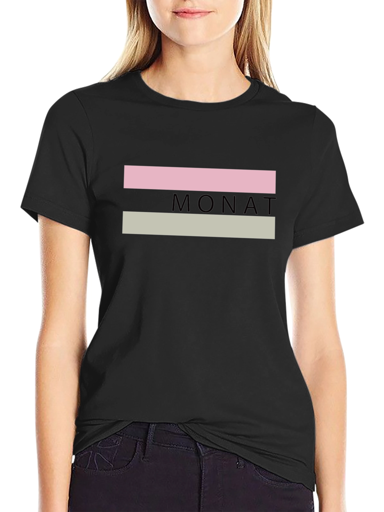 Monat Graphic T-Shirt - Black