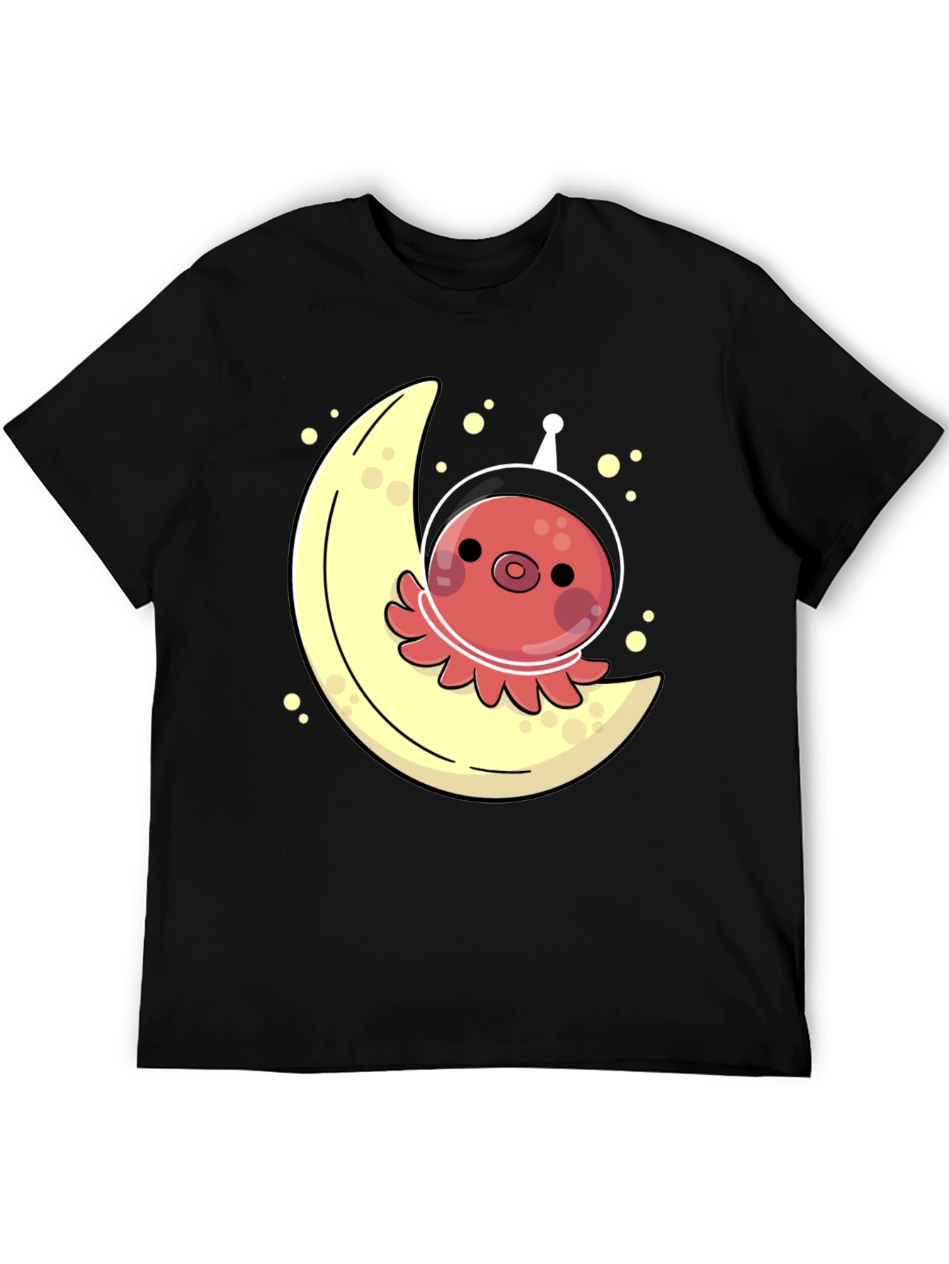 Space Octopus Moon Graphic Tee - Unique & Fun!