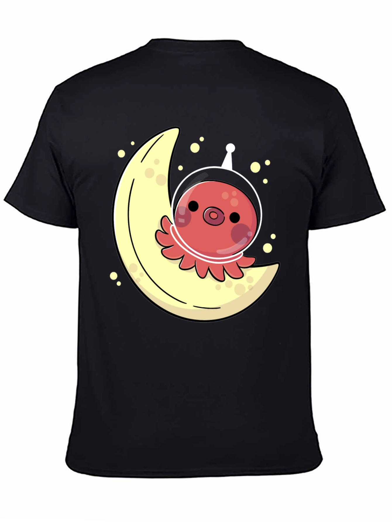 Space Octopus Moon Graphic Tee - Unique & Fun!