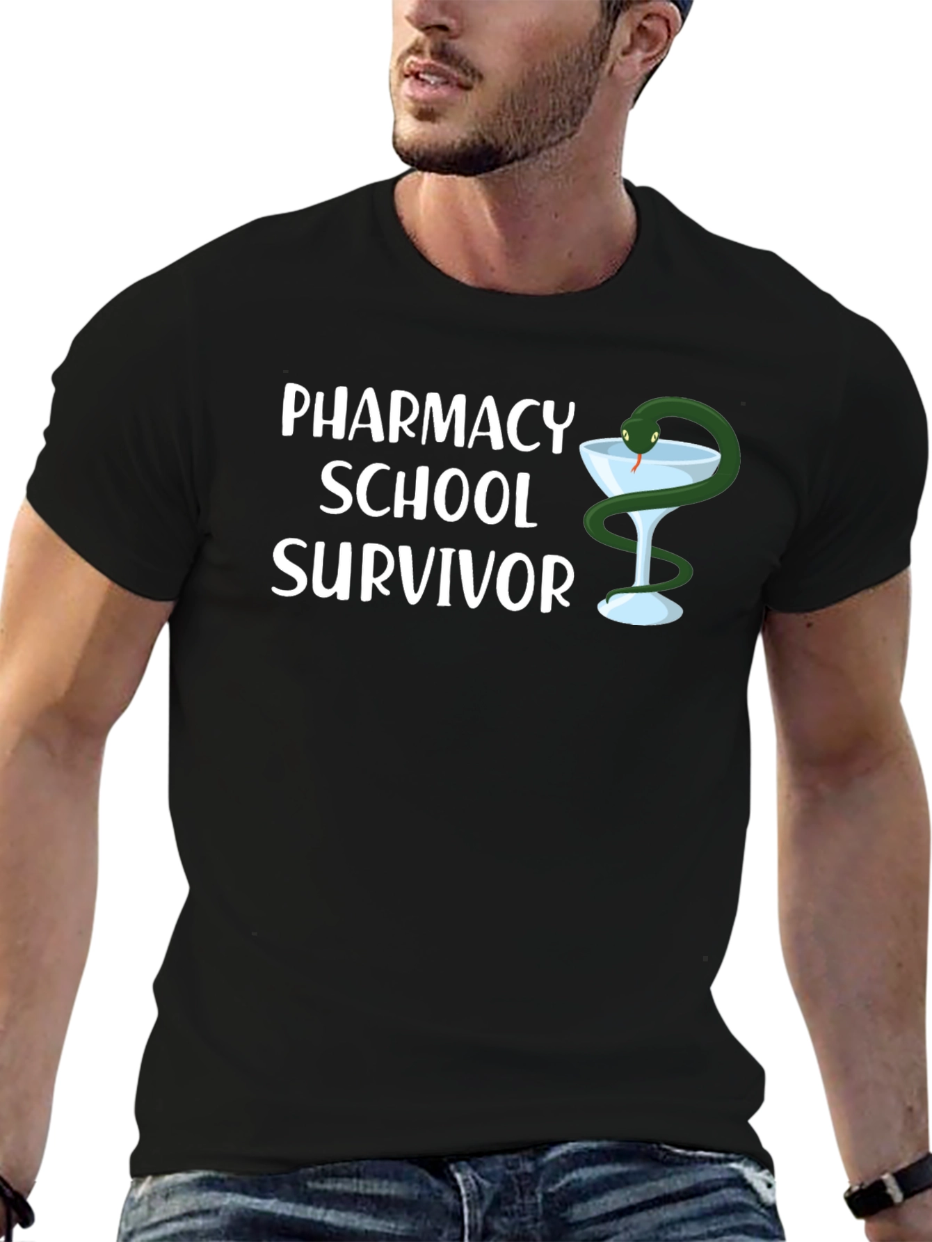 Pharmacy School Survivor Graphic Tee