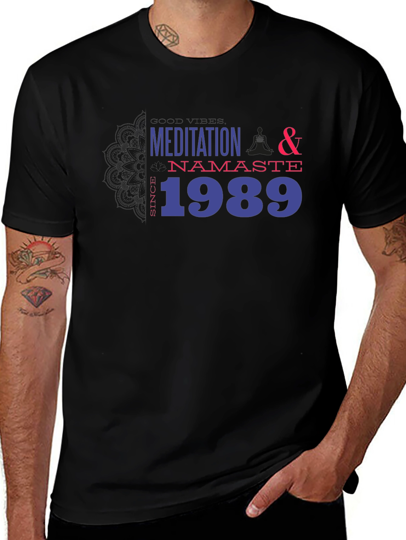 Meditation Namaste Since 1989 Graphic T-Shirt