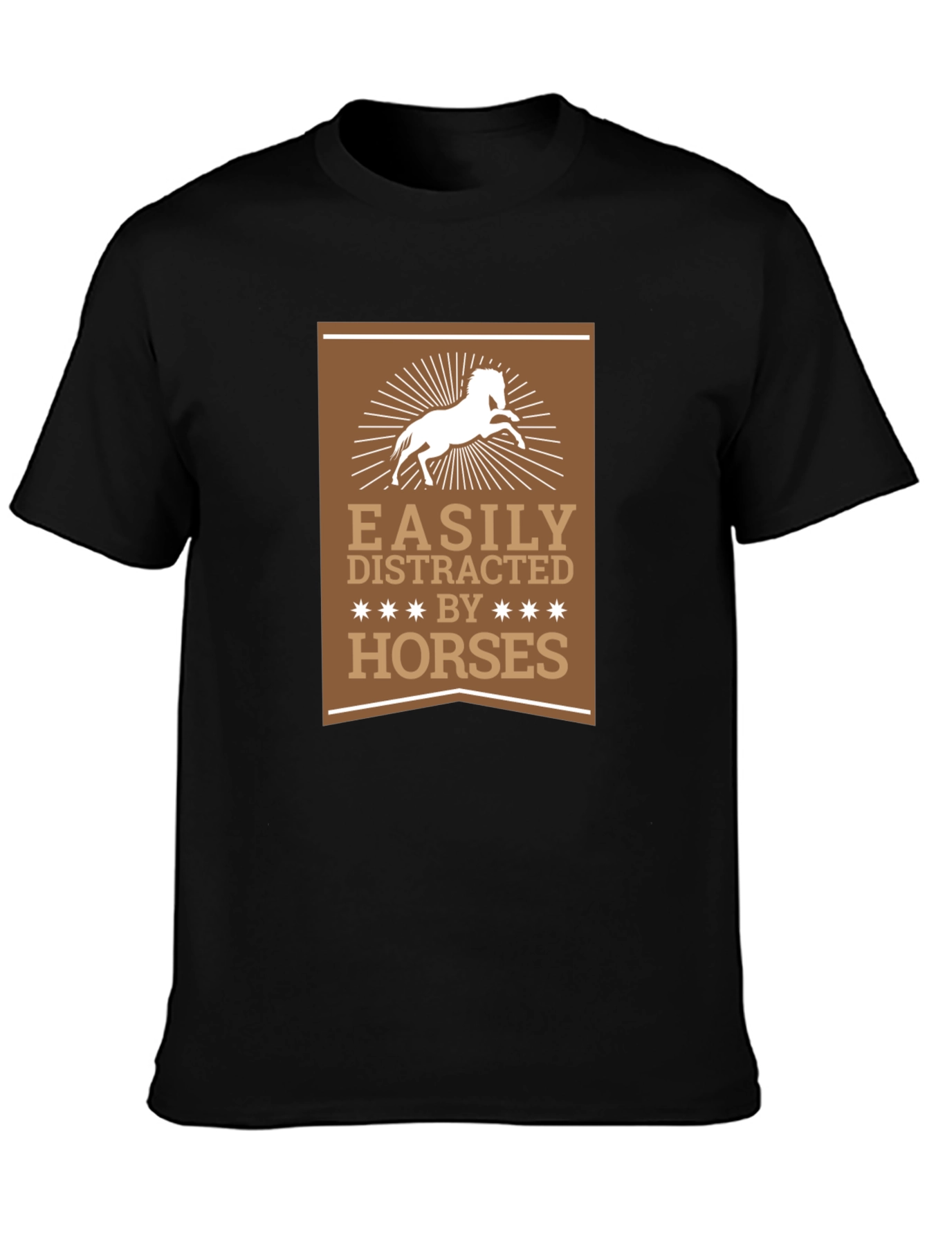 Easily Distracted By Horses Graphic T-Shirt