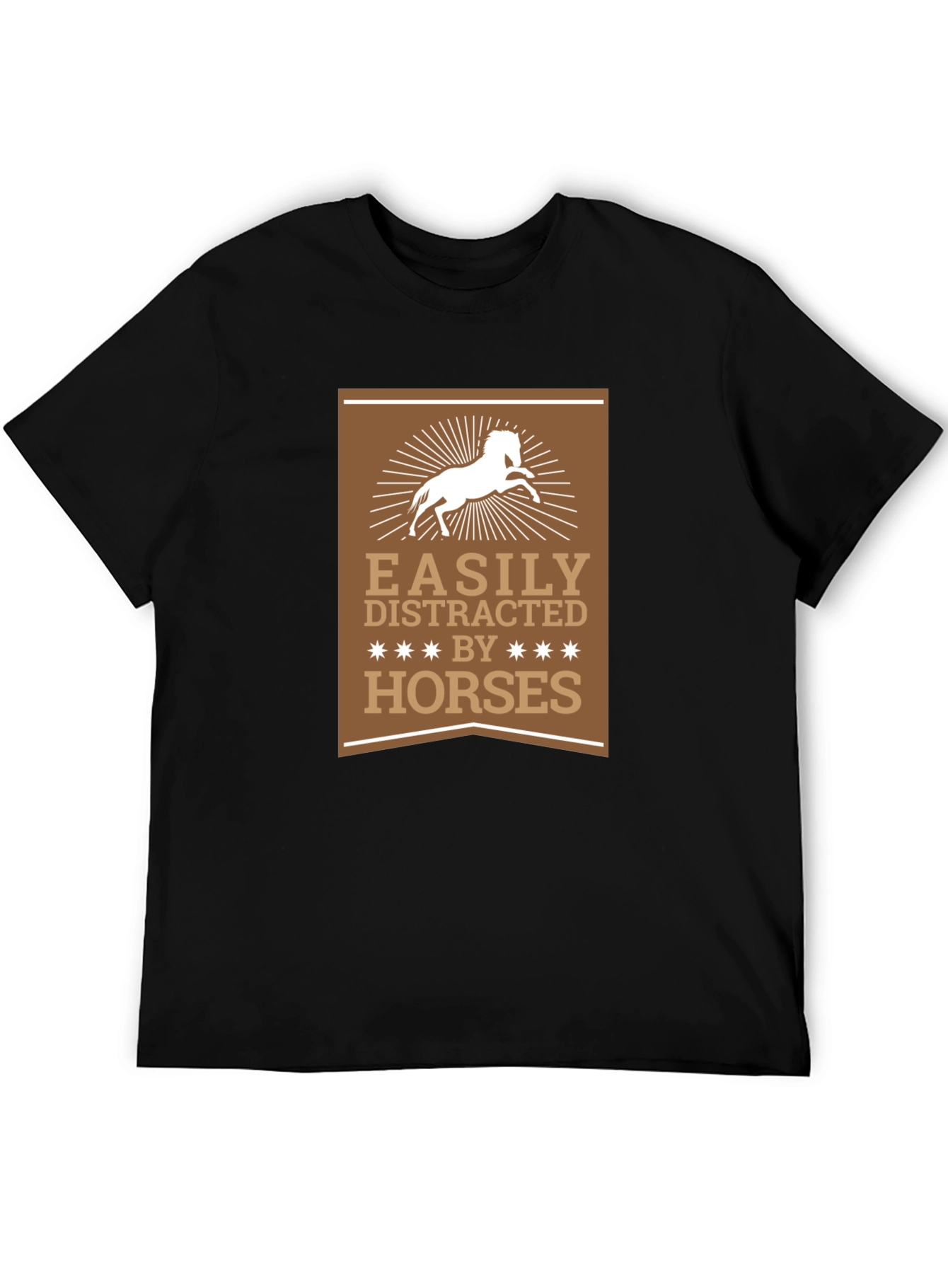 Easily Distracted By Horses Graphic T-Shirt