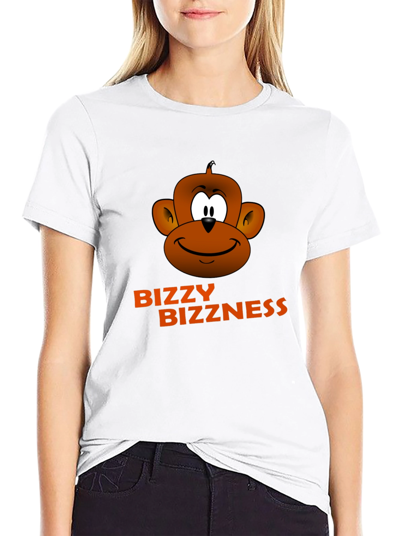 Bizzy Bizzness Monkey Graphic T-Shirt
