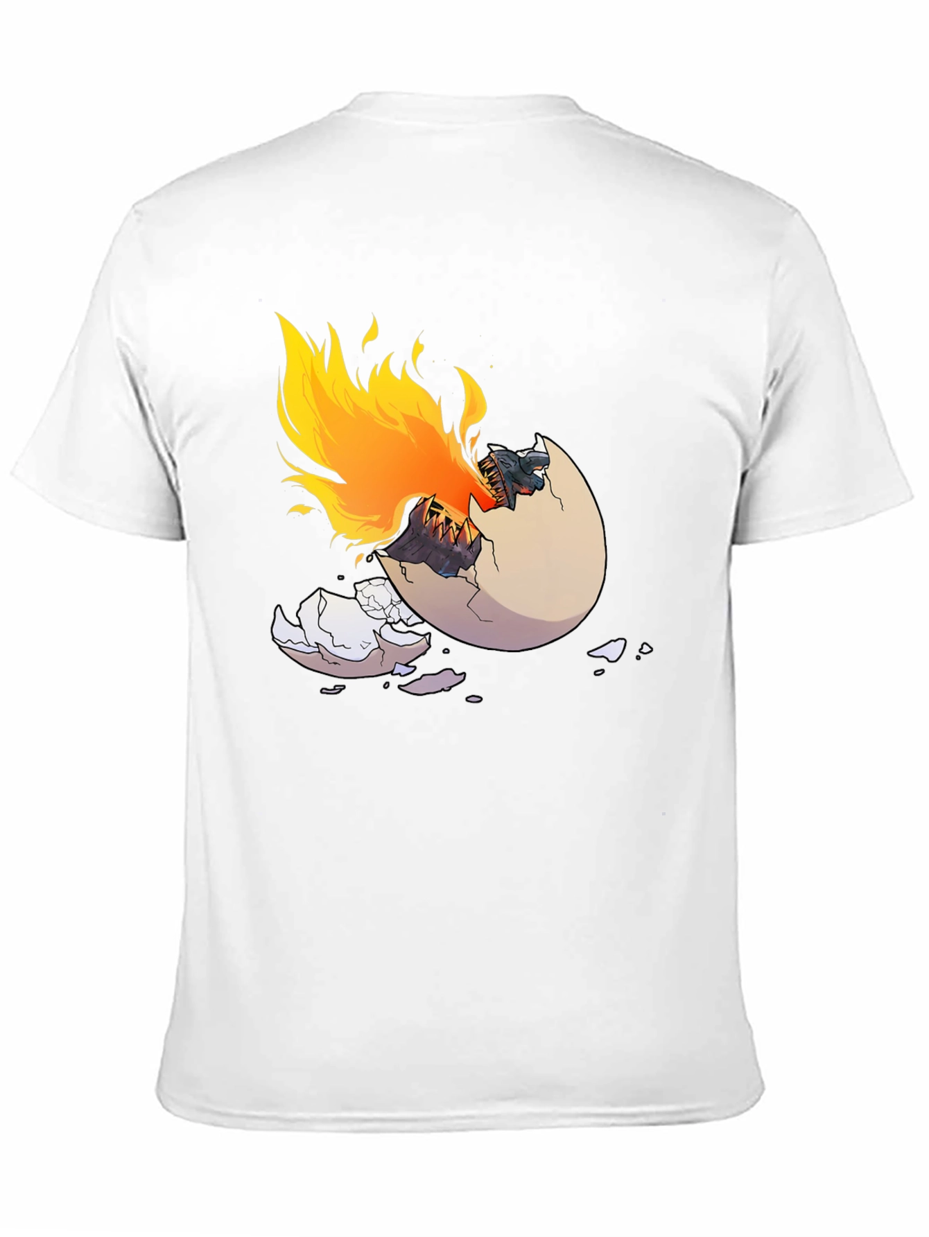 Fiery Dragon Hatchling Black T-Shirt