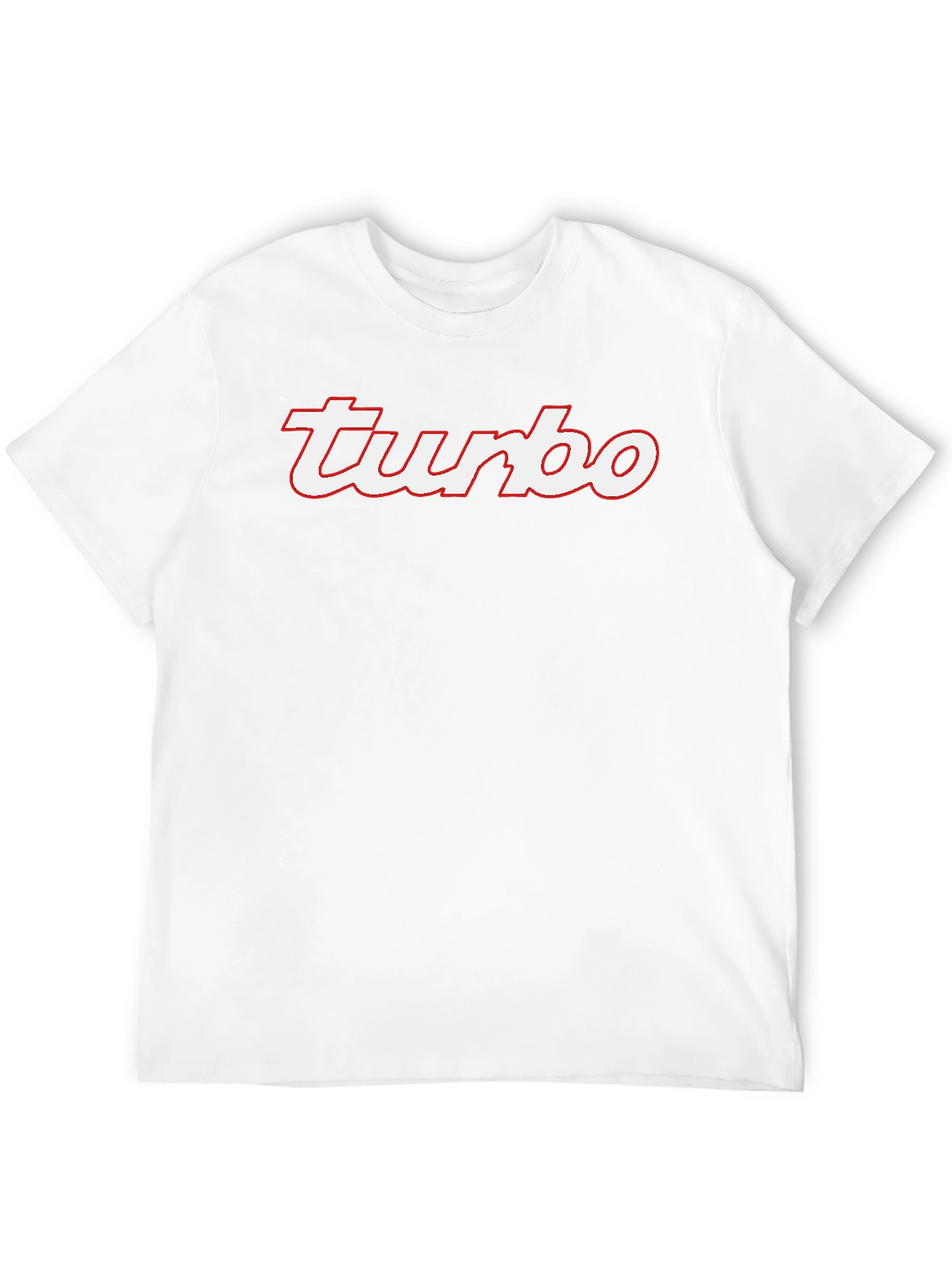Turbo Black T-Shirt - Red and White Graphic Tee