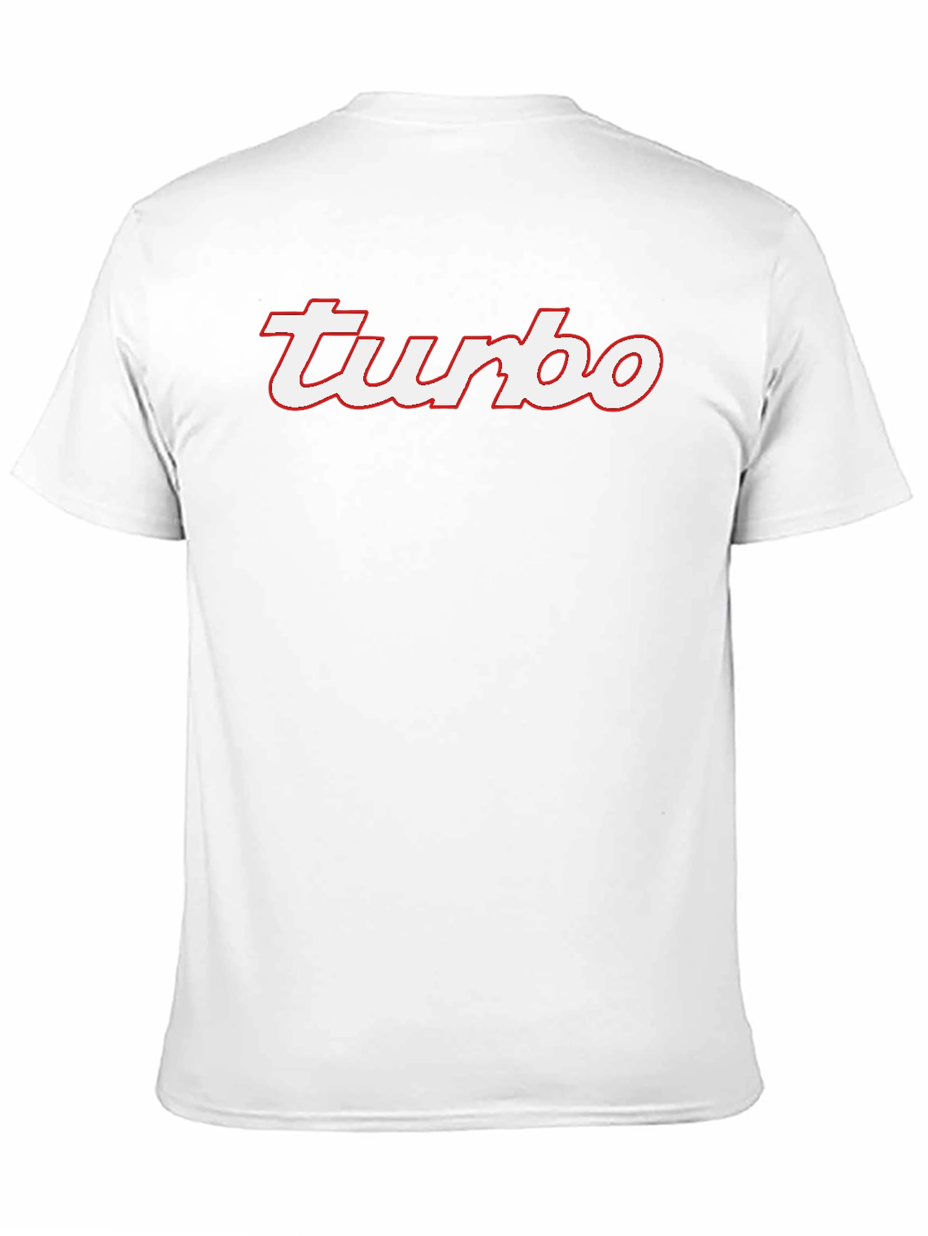 Turbo Black T-Shirt - Red and White Graphic Tee