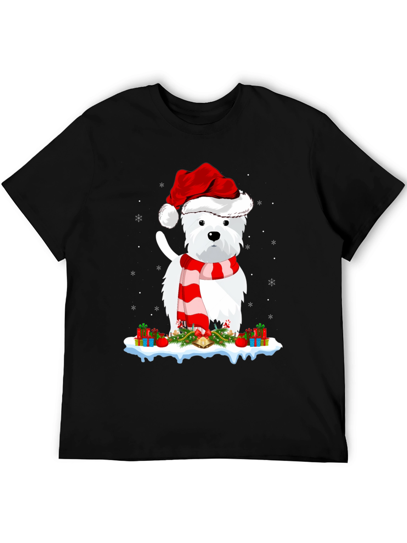 Festive Westie Christmas T-Shirt