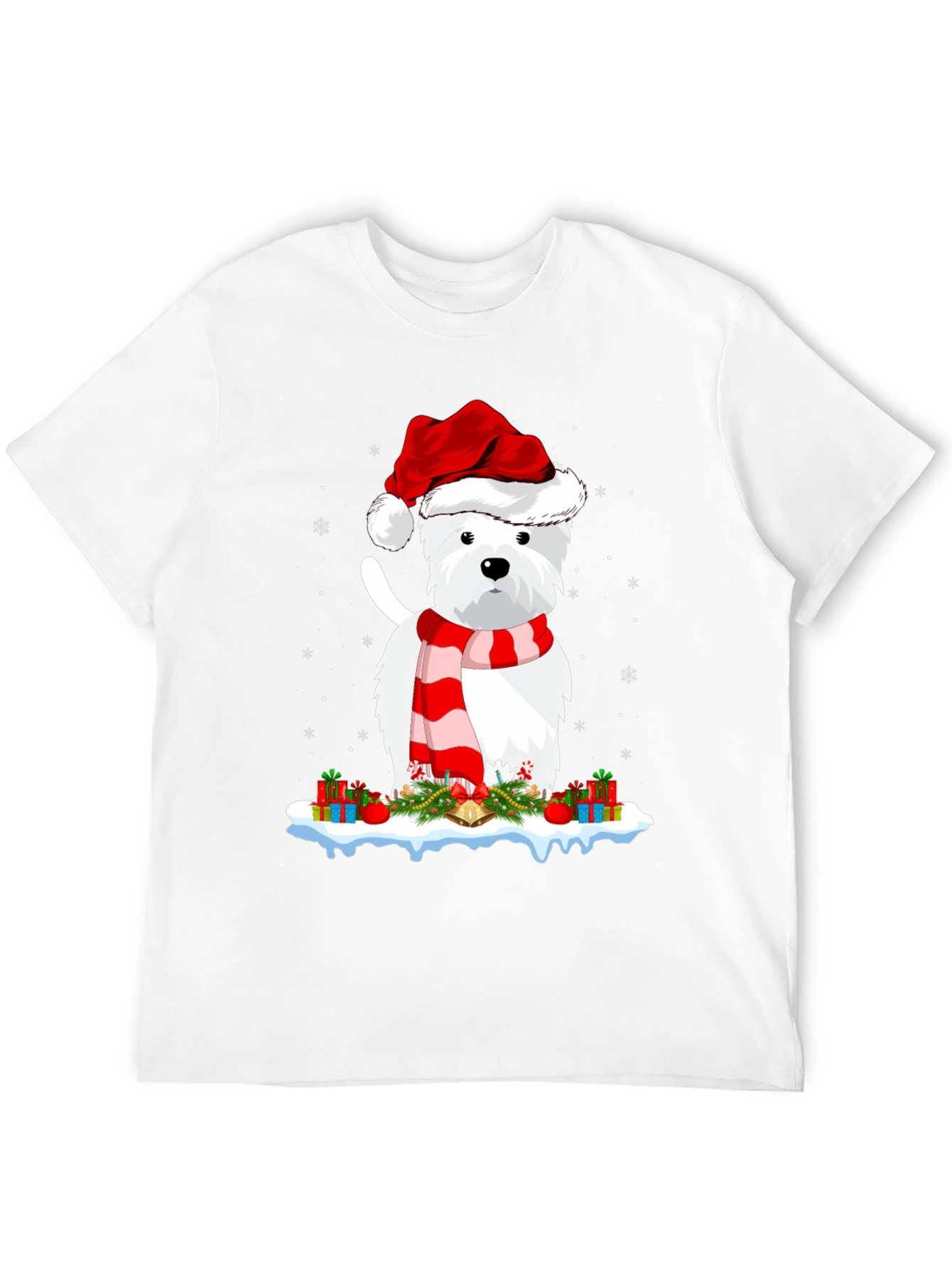 Festive Westie Christmas T-Shirt