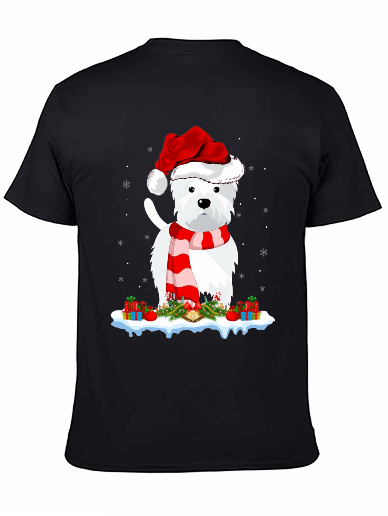 Festive Westie Christmas T-Shirt