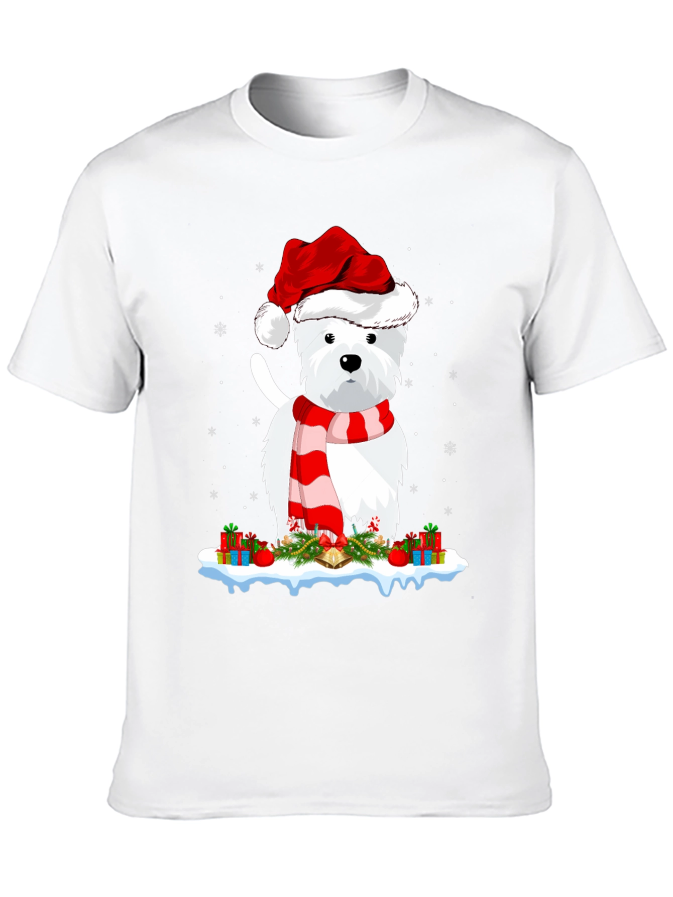 Festive Westie Christmas T-Shirt