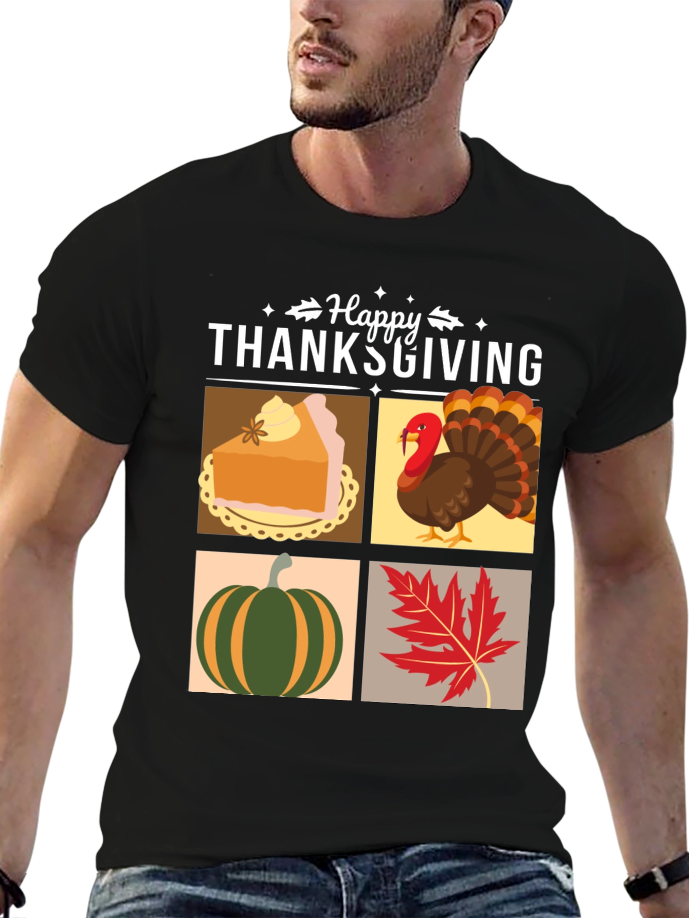 Happy Thanksgiving T-Shirt - Festive Holiday Apparel