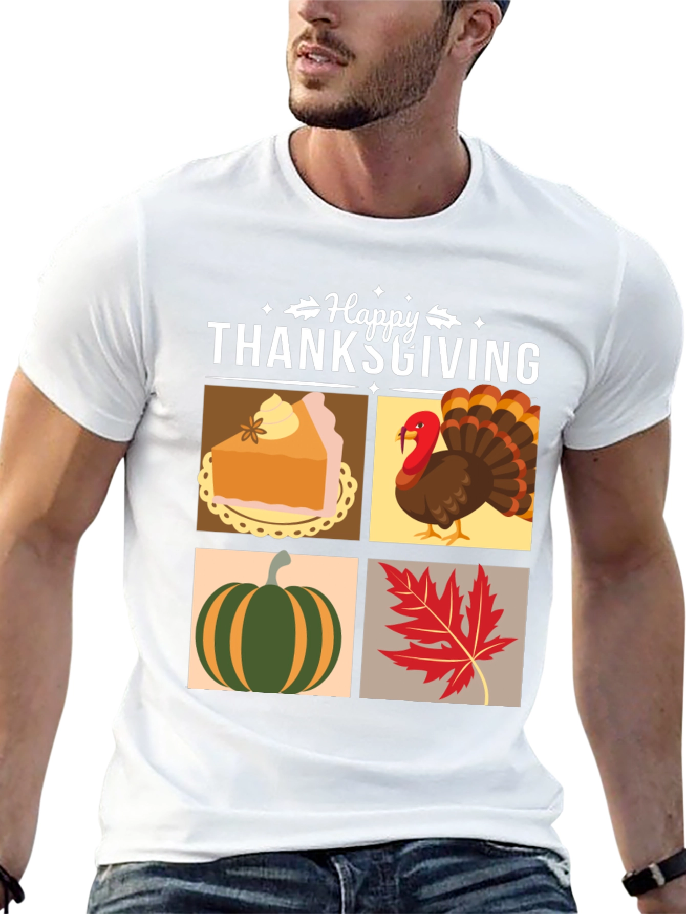 Happy Thanksgiving T-Shirt - Festive Holiday Apparel