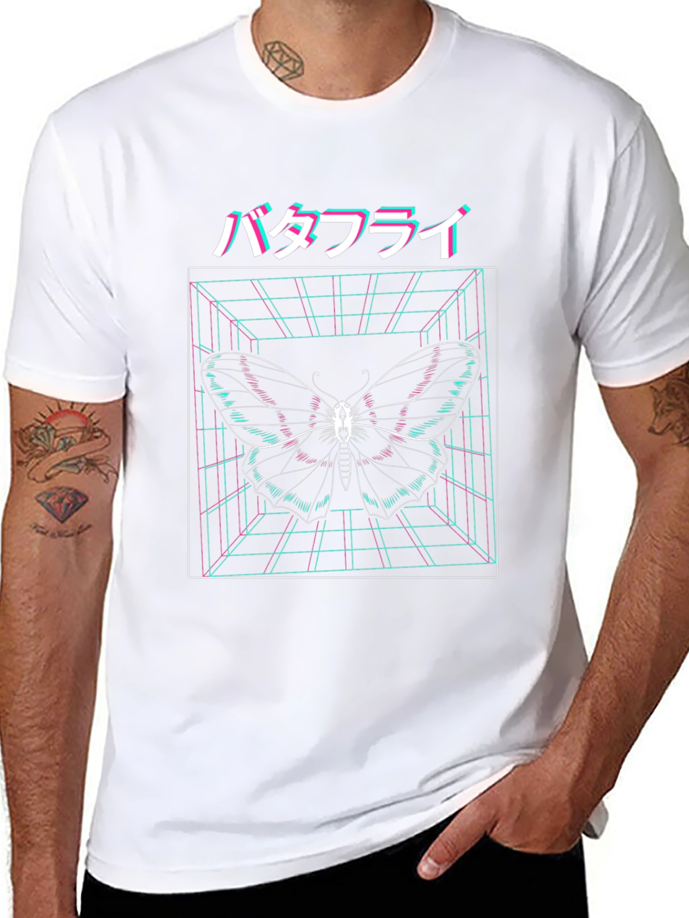 Cyberpunk Butterfly T-Shirt - Vaporwave Aesthetic
