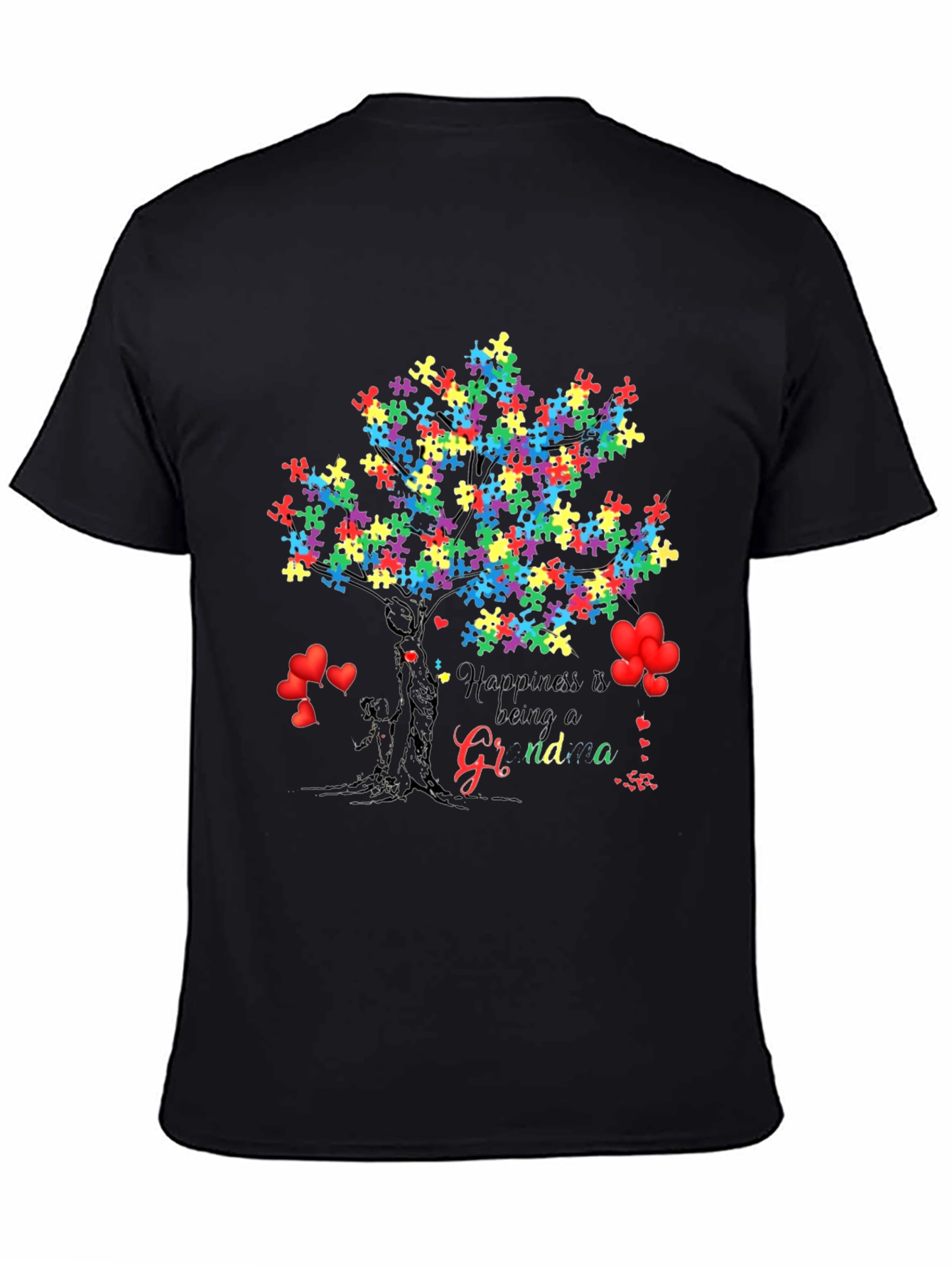 Autism Puzzle Tree Grandma T-Shirt