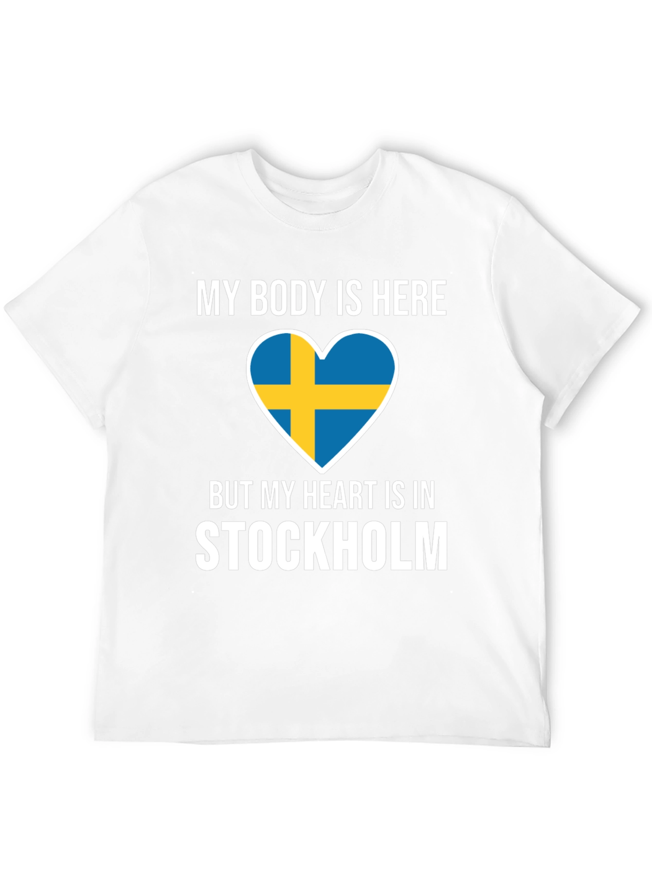 Sweden Stockholm Heart T-Shirt - Travel Souvenir Tee