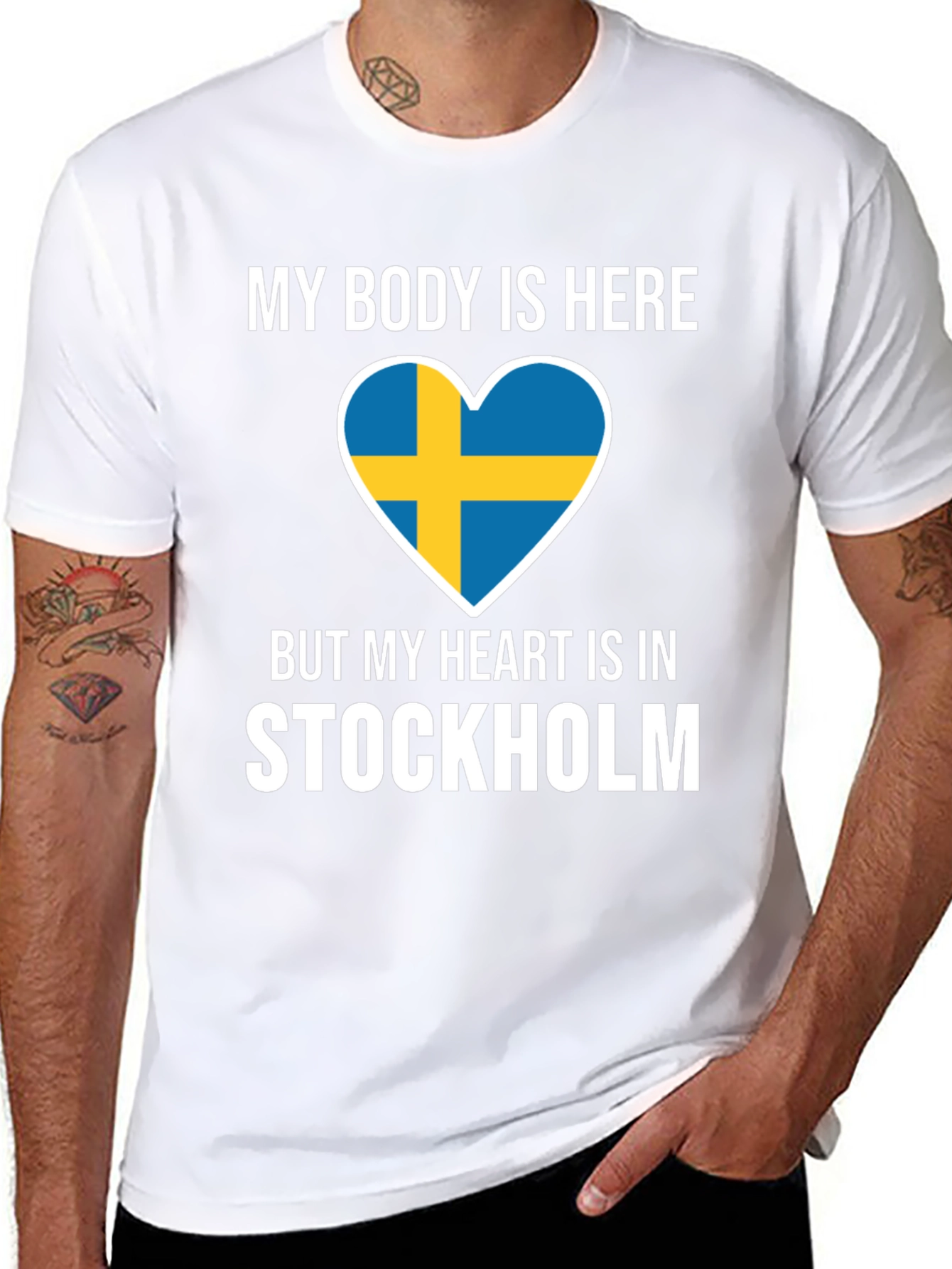 Sweden Stockholm Heart T-Shirt - Travel Souvenir Tee